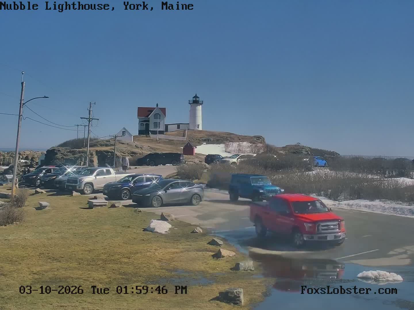 Nubble Lighthouse View Live Cam - York, Maine USA