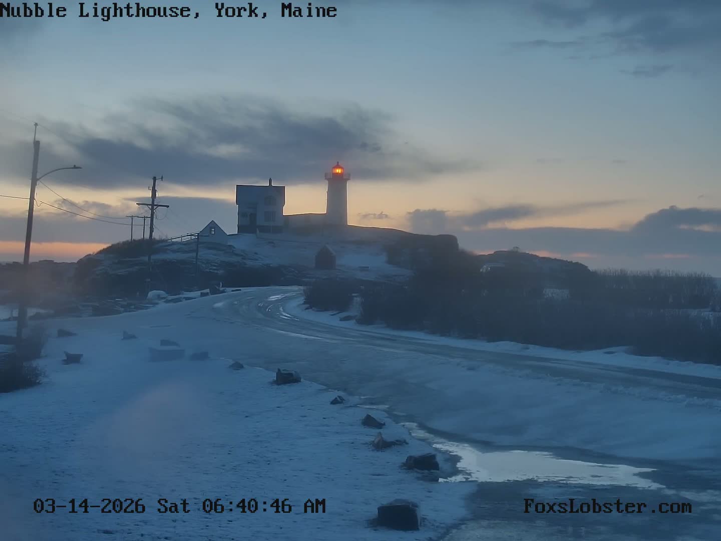 Nubble Lighthouse View Live Cam - York, Maine USA