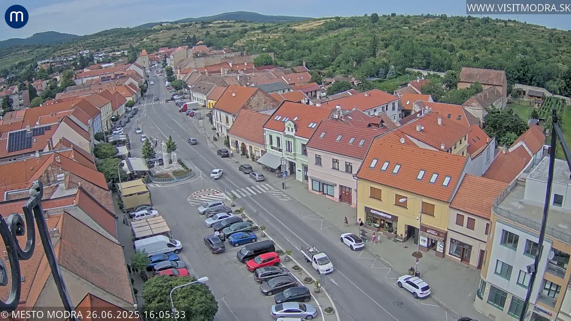 Modra North View Skyline Live Cam - Modra, Okres Pezinok, Bratislava, Slovakia