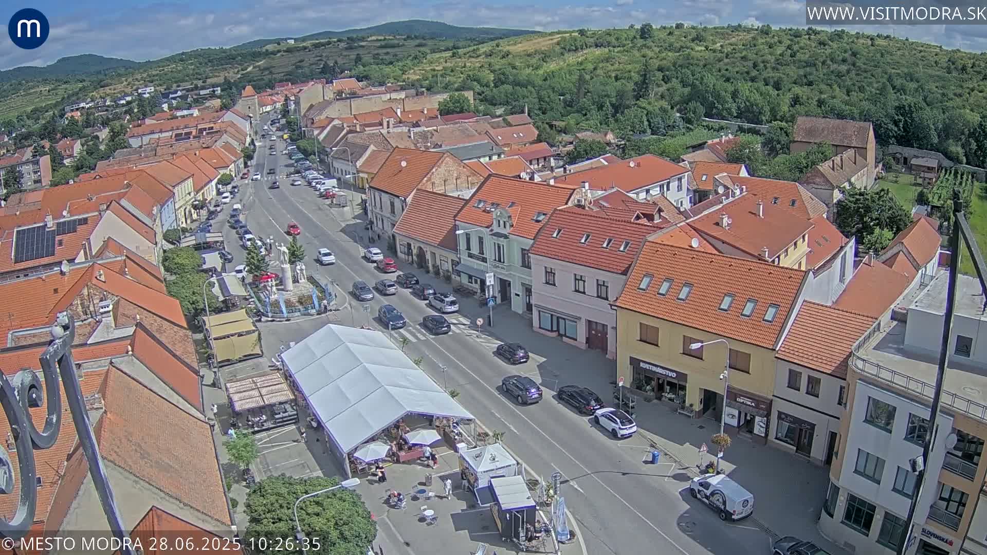 Modra North View Skyline Live Cam - Modra, Okres Pezinok, Bratislava, Slovakia