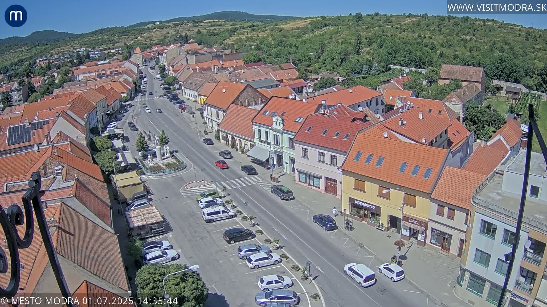 Modra North View Skyline Live Cam - Modra, Okres Pezinok, Bratislava, Slovakia