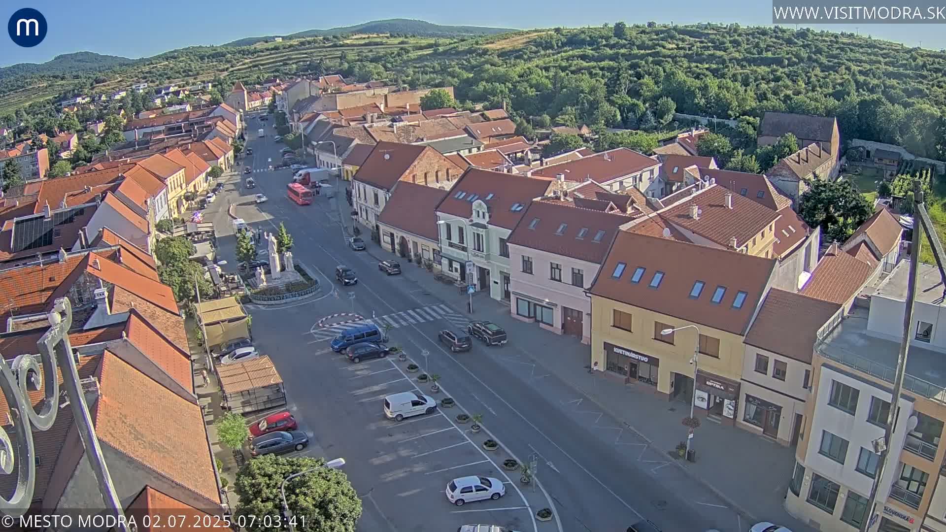 Modra North View Skyline Live Cam - Modra, Okres Pezinok, Bratislava, Slovakia