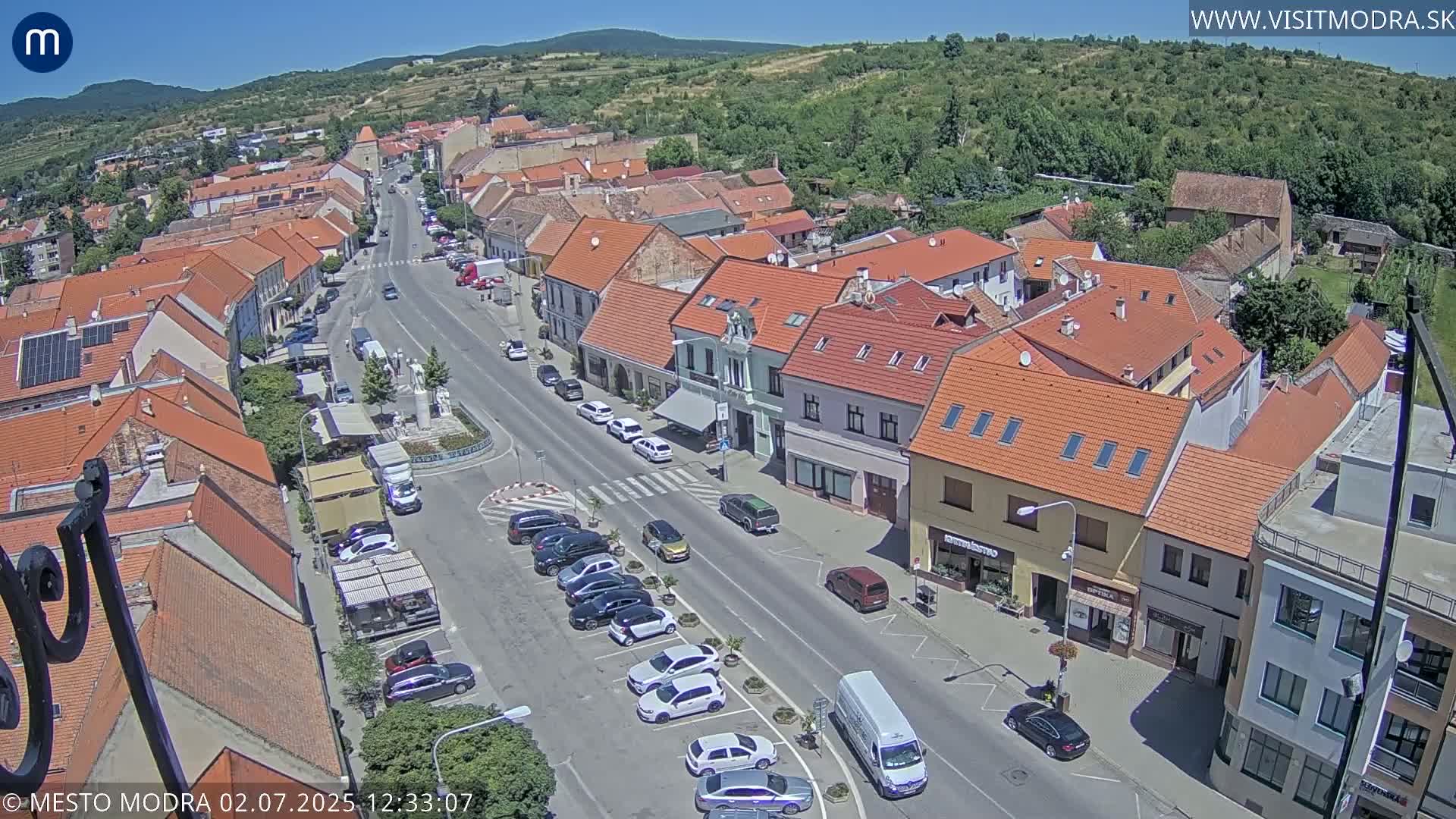 Modra North View Skyline Live Cam - Modra, Okres Pezinok, Bratislava, Slovakia