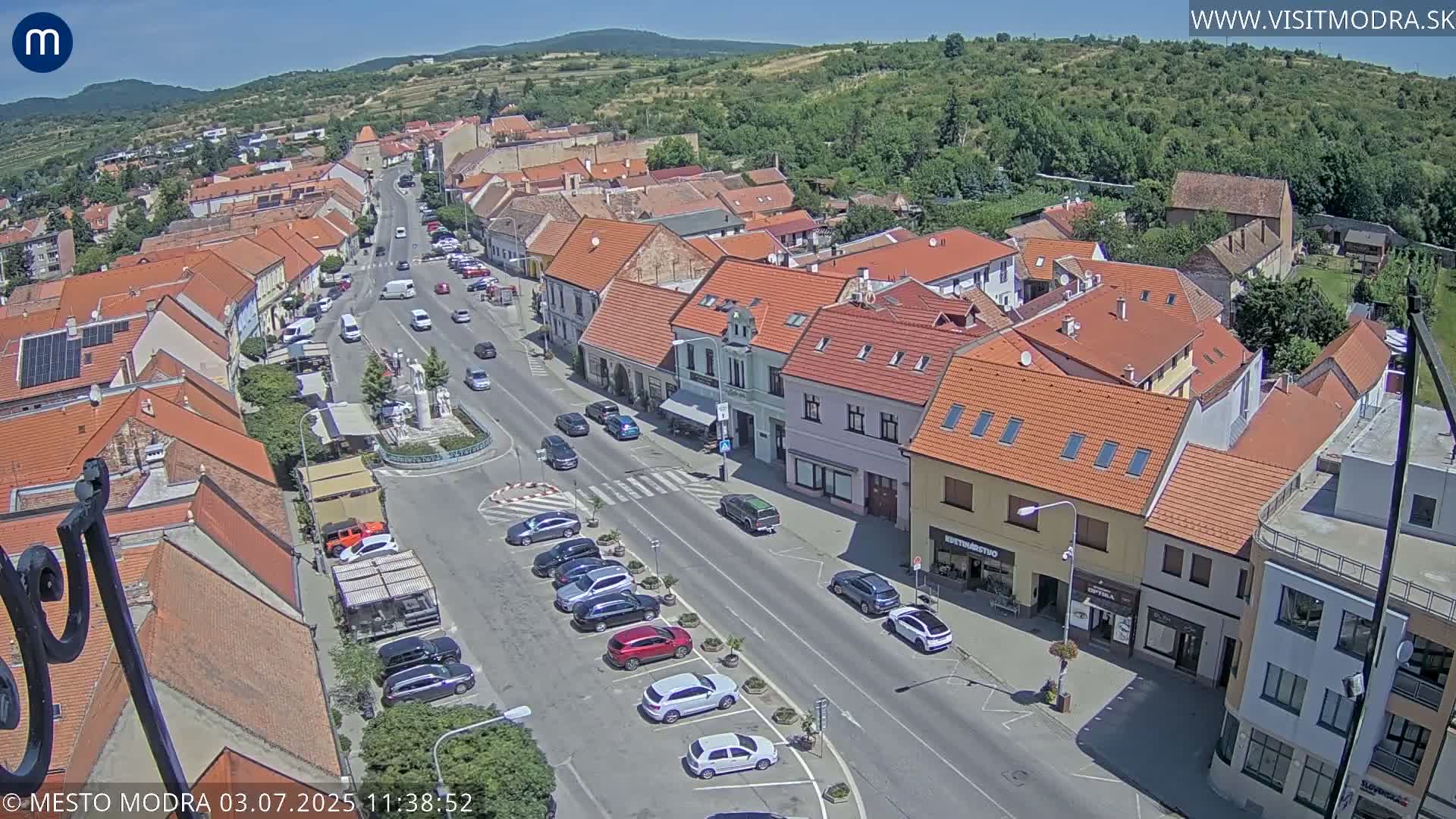Modra North View Skyline Live Cam - Modra, Okres Pezinok, Bratislava, Slovakia