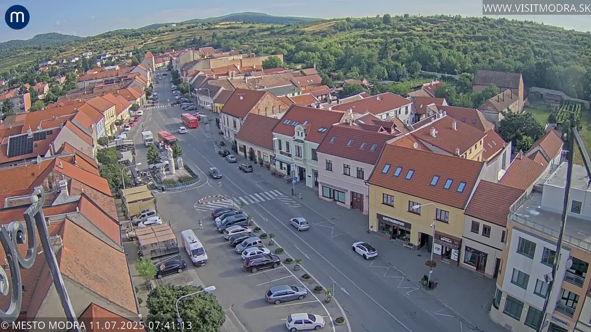 Modra North View Skyline Live Cam - Modra, Okres Pezinok, Bratislava, Slovakia