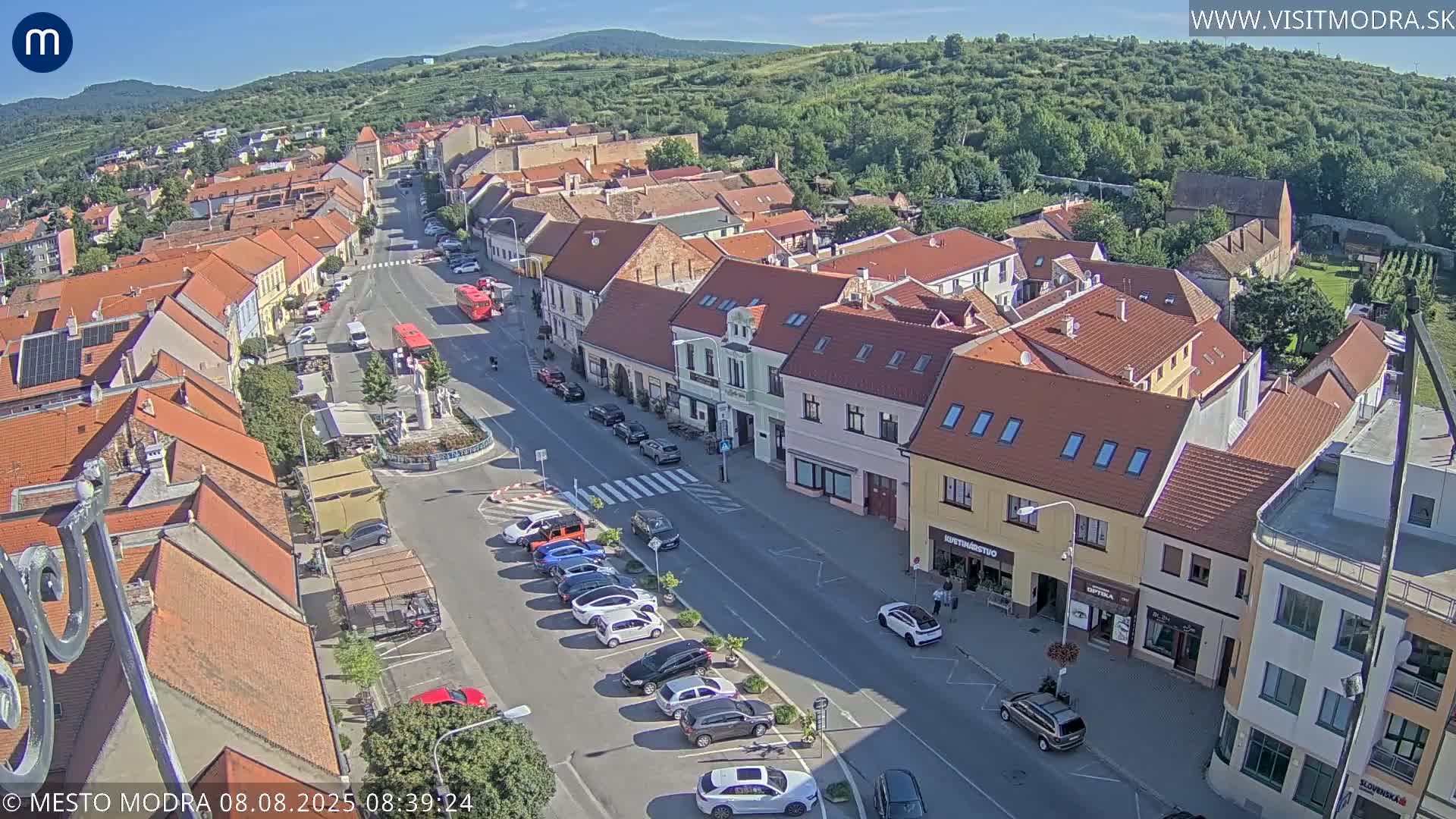 Modra North View Skyline Live Cam - Modra, Okres Pezinok, Bratislava, Slovakia
