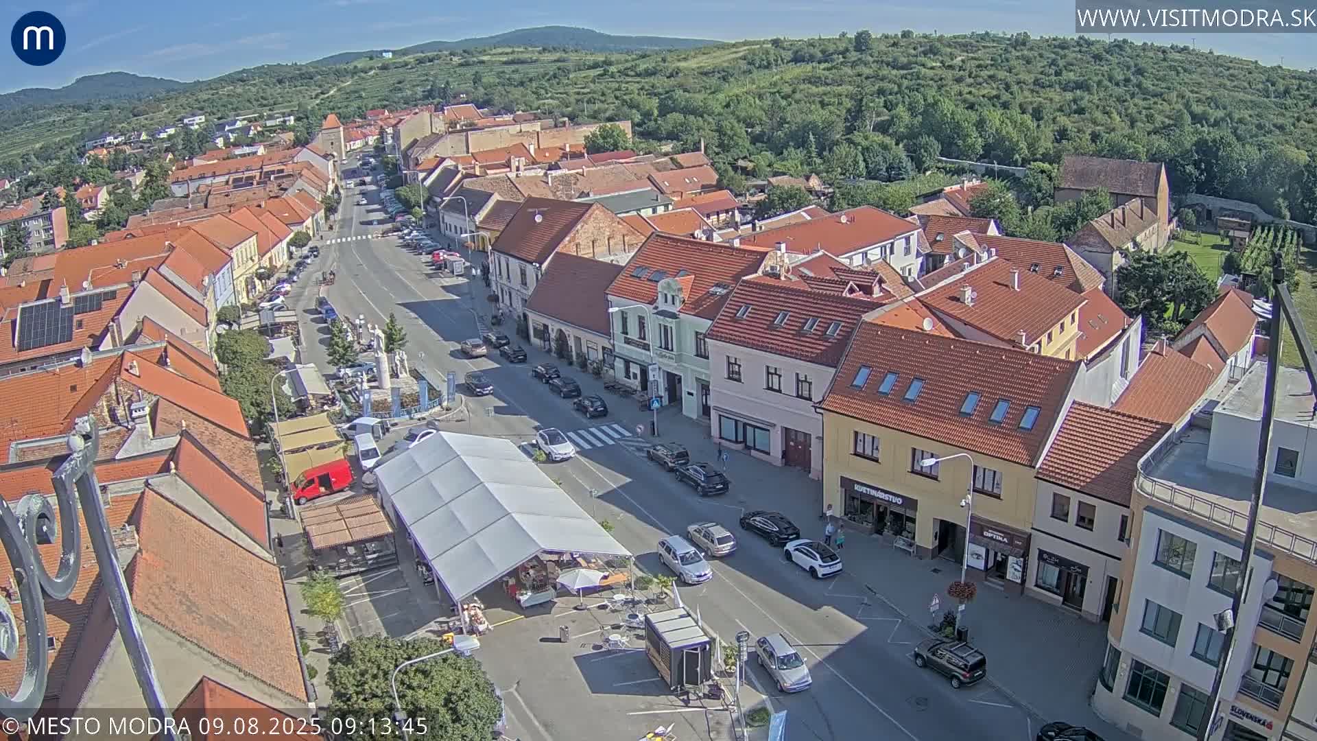 Modra North View Skyline Live Cam - Modra, Okres Pezinok, Bratislava, Slovakia