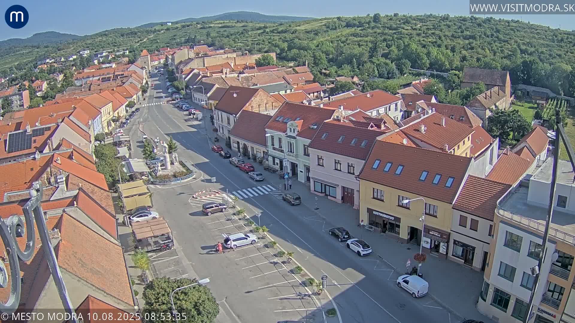 Modra North View Skyline Live Cam - Modra, Okres Pezinok, Bratislava, Slovakia
