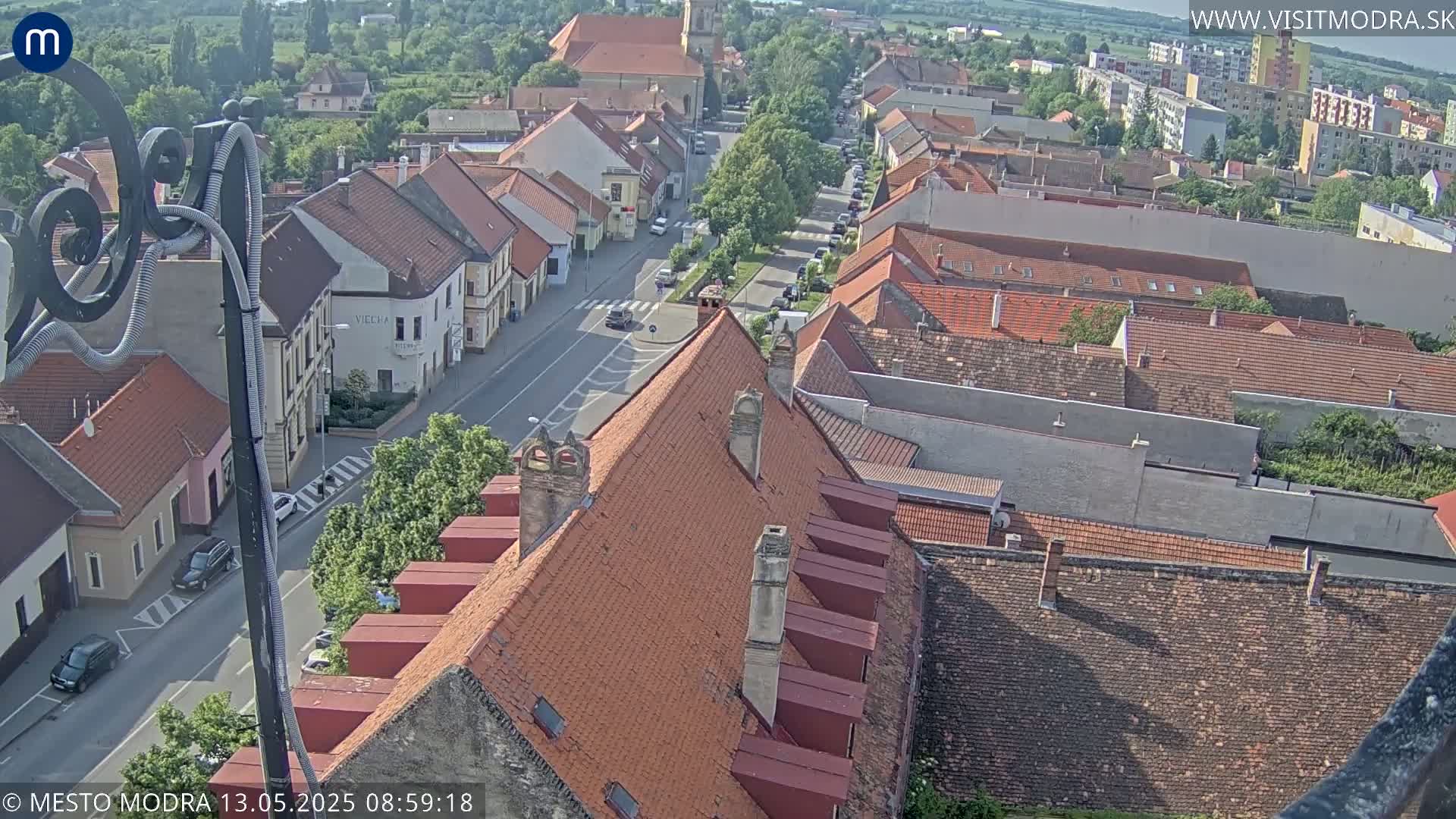 Modra South View Skyline Live Cam - Modra, Okres Pezinok, Bratislava, Slovakia