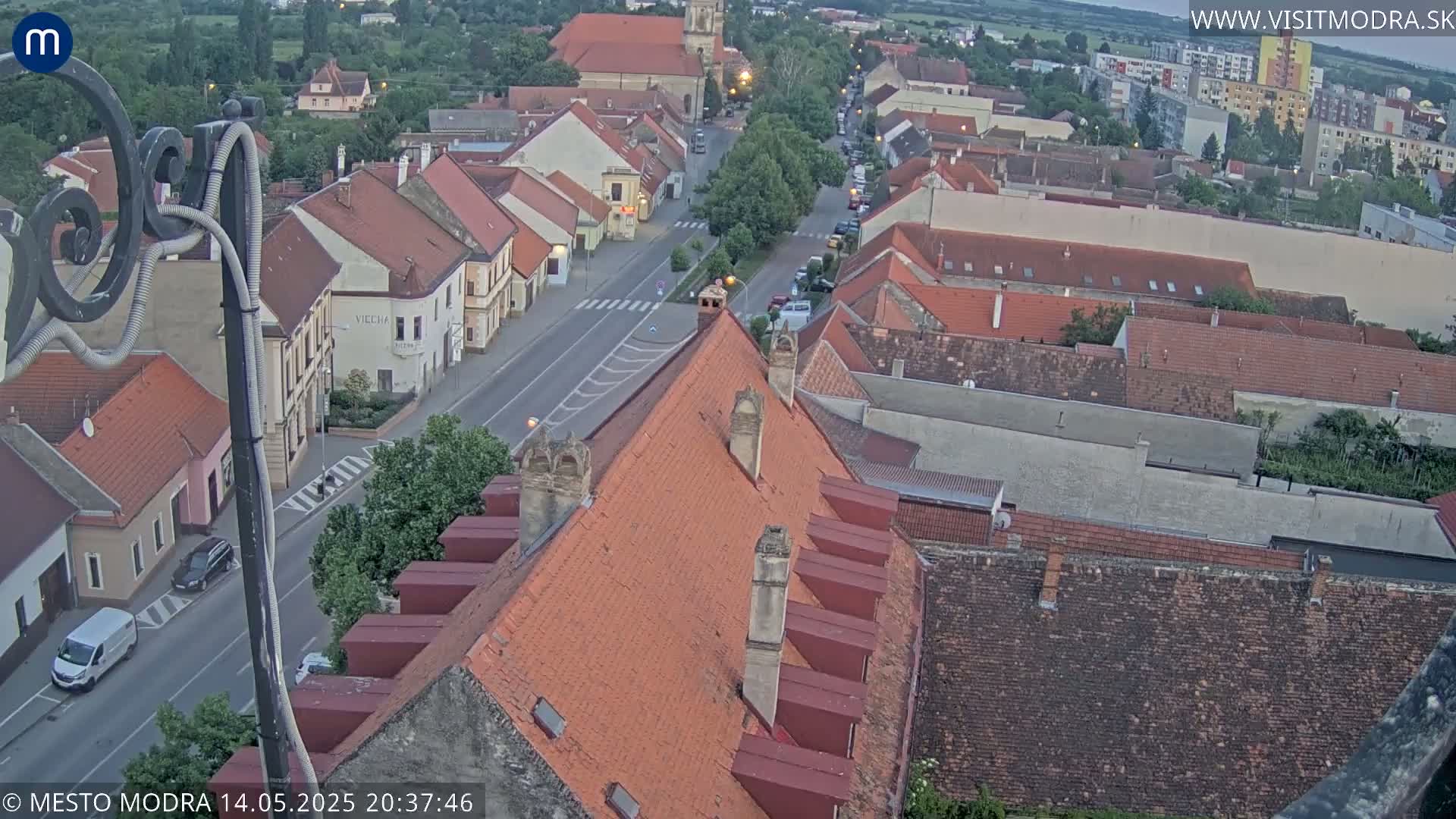 Modra South View Skyline Live Cam - Modra, Okres Pezinok, Bratislava, Slovakia