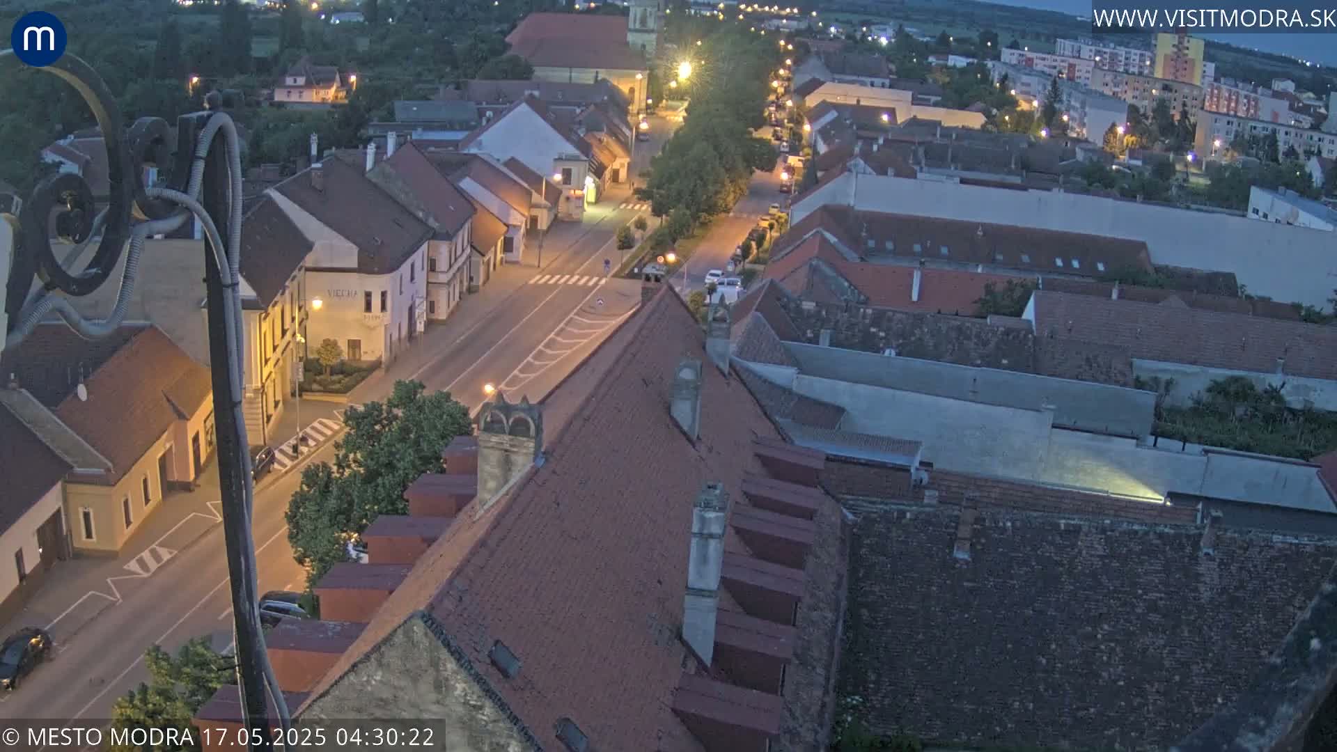 Modra South View Skyline Live Cam - Modra, Okres Pezinok, Bratislava, Slovakia
