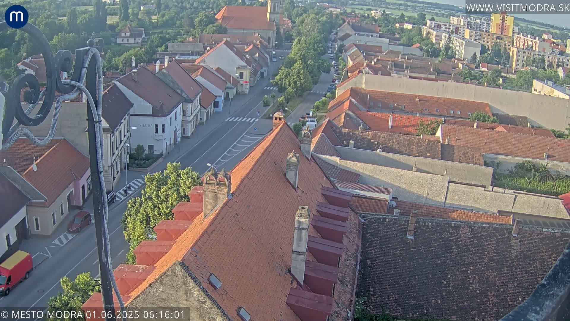 Modra South View Skyline Live Cam - Modra, Okres Pezinok, Bratislava, Slovakia