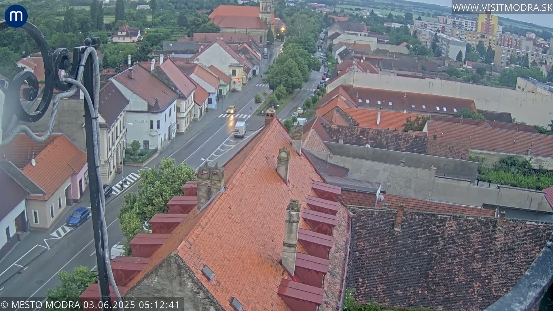Modra South View Skyline Live Cam - Modra, Okres Pezinok, Bratislava, Slovakia