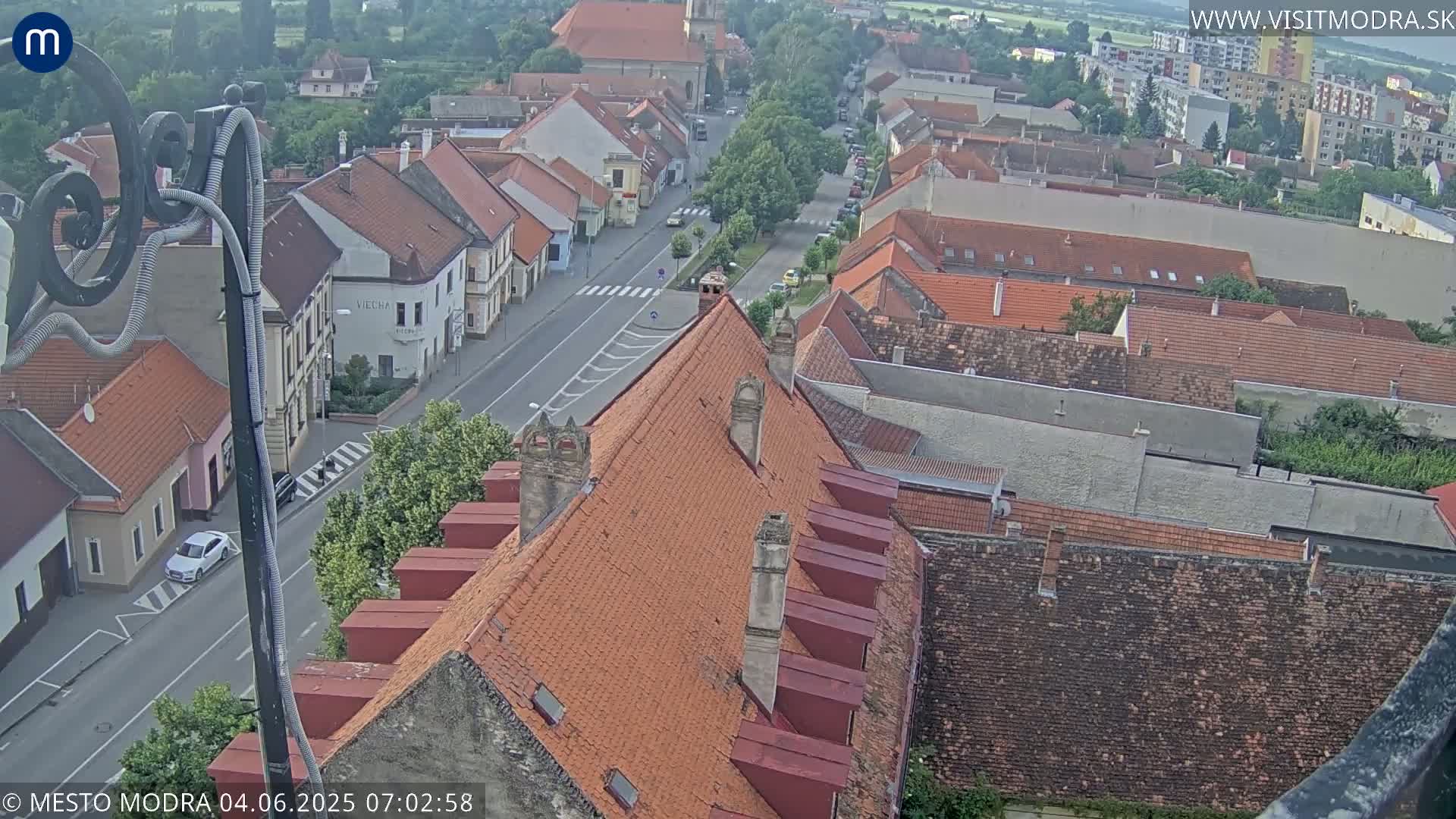 Modra South View Skyline Live Cam - Modra, Okres Pezinok, Bratislava, Slovakia