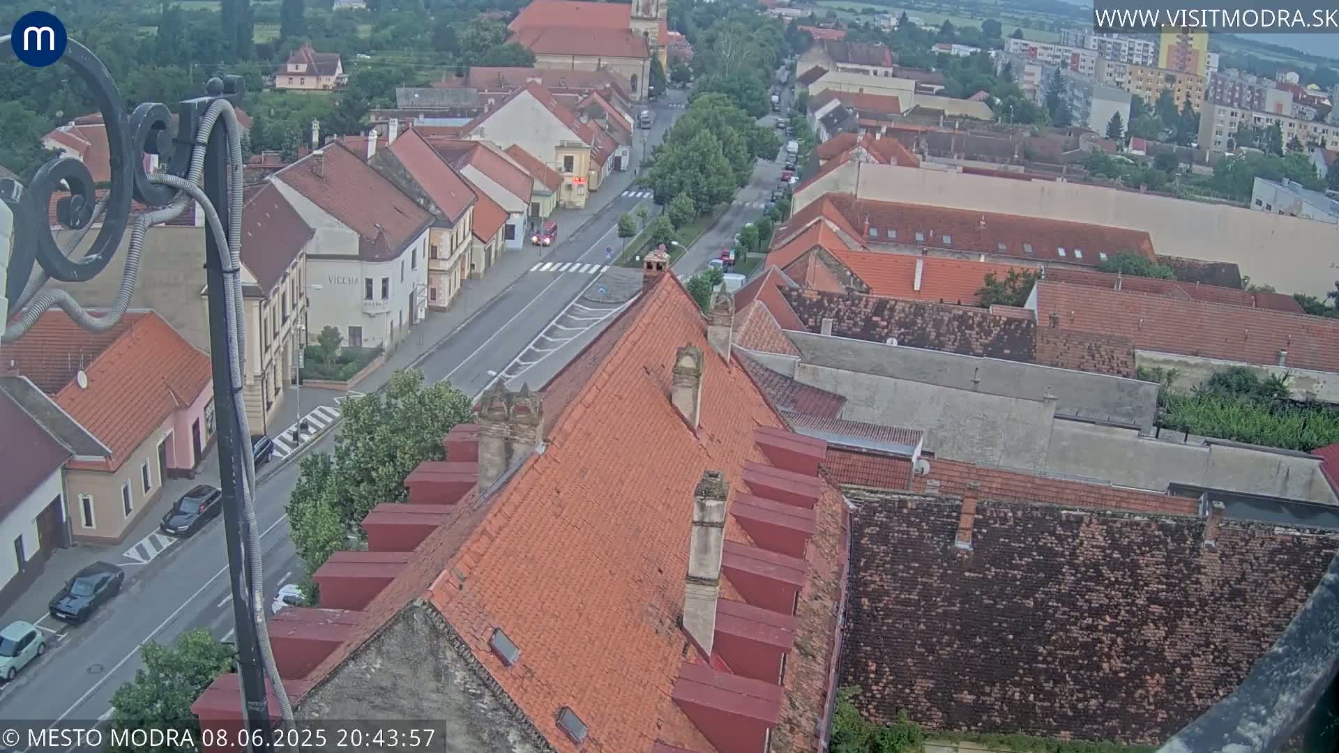 Modra South View Skyline Live Cam - Modra, Okres Pezinok, Bratislava, Slovakia