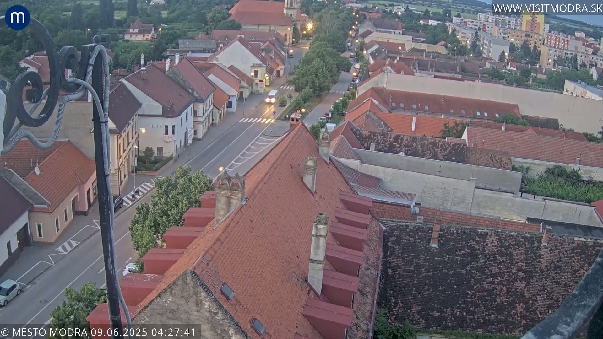 Modra South View Skyline Live Cam - Modra, Okres Pezinok, Bratislava, Slovakia