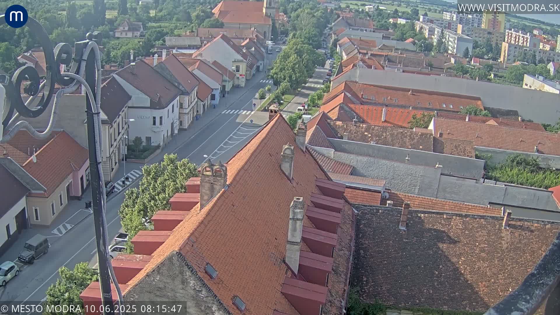 Modra South View Skyline Live Cam - Modra, Okres Pezinok, Bratislava, Slovakia