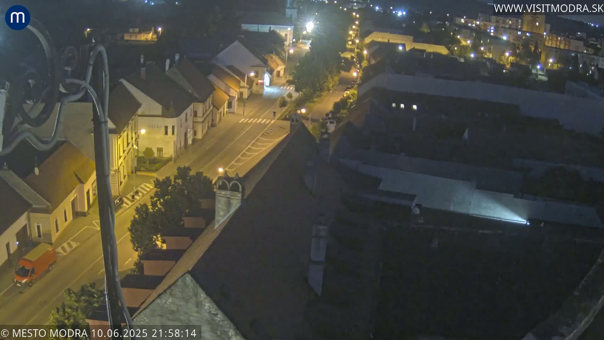 Modra South View Skyline Live Cam - Modra, Okres Pezinok, Bratislava, Slovakia