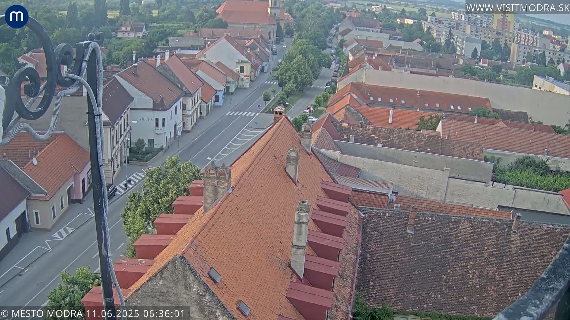 Modra South View Skyline Live Cam - Modra, Okres Pezinok, Bratislava, Slovakia