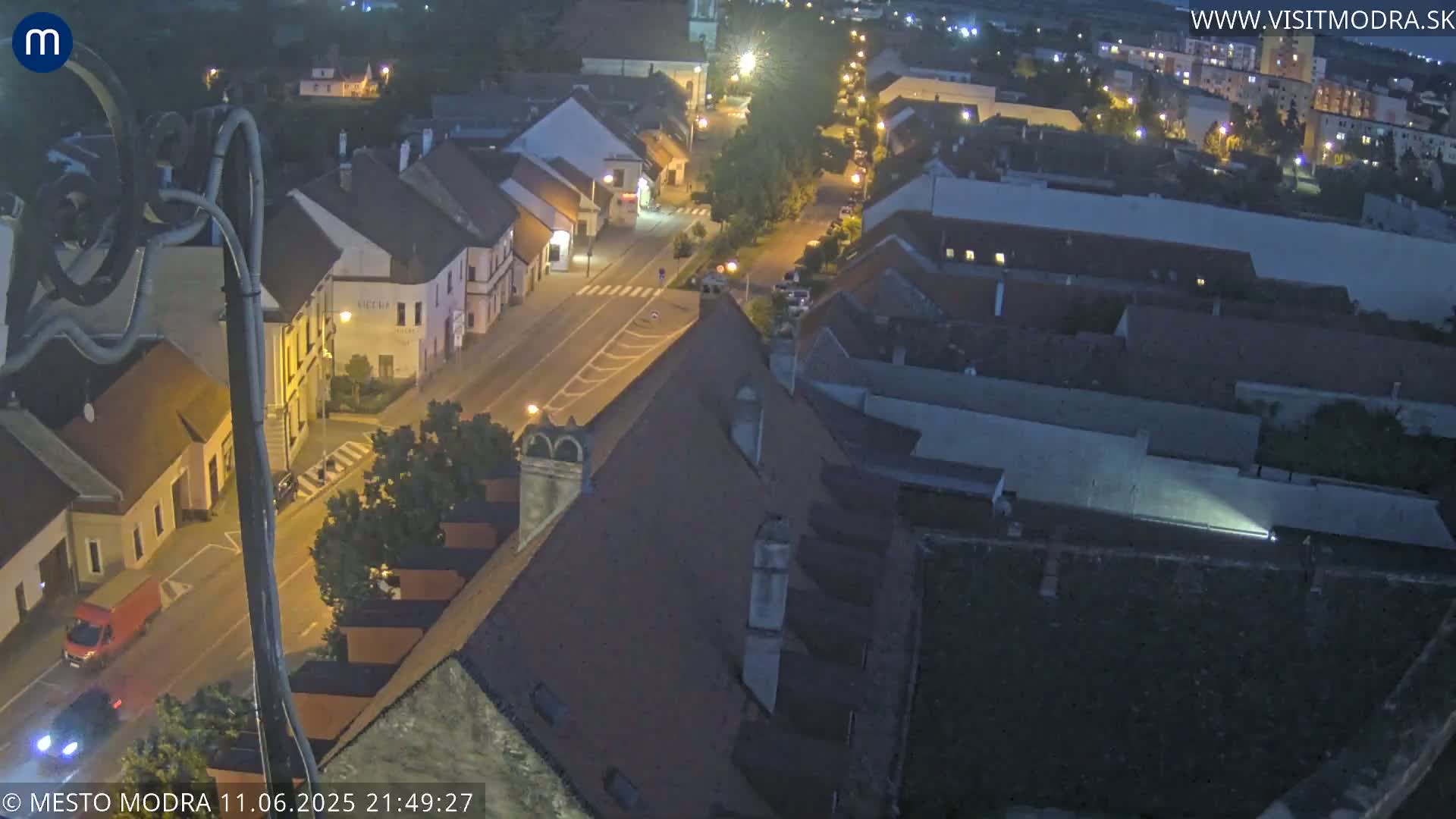 Modra South View Skyline Live Cam - Modra, Okres Pezinok, Bratislava, Slovakia