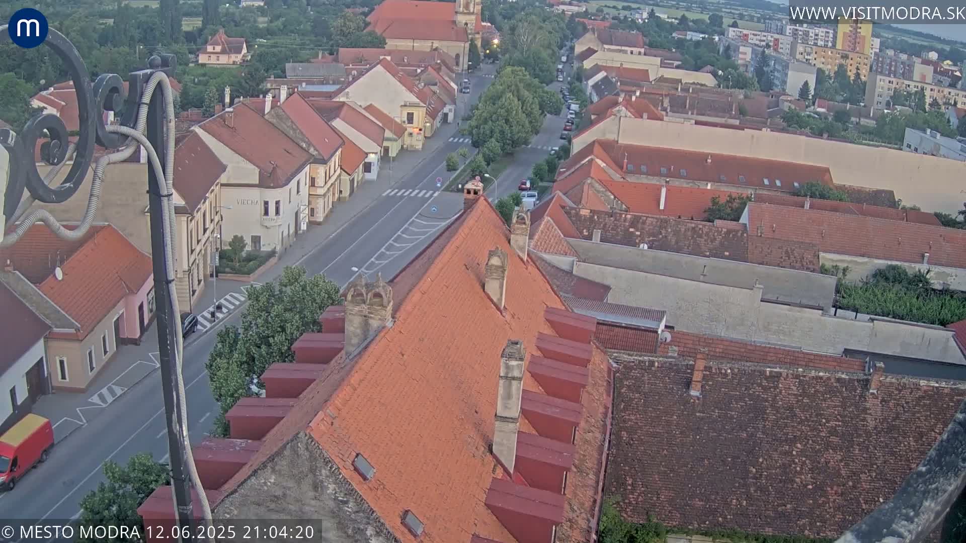 Modra South View Skyline Live Cam - Modra, Okres Pezinok, Bratislava, Slovakia