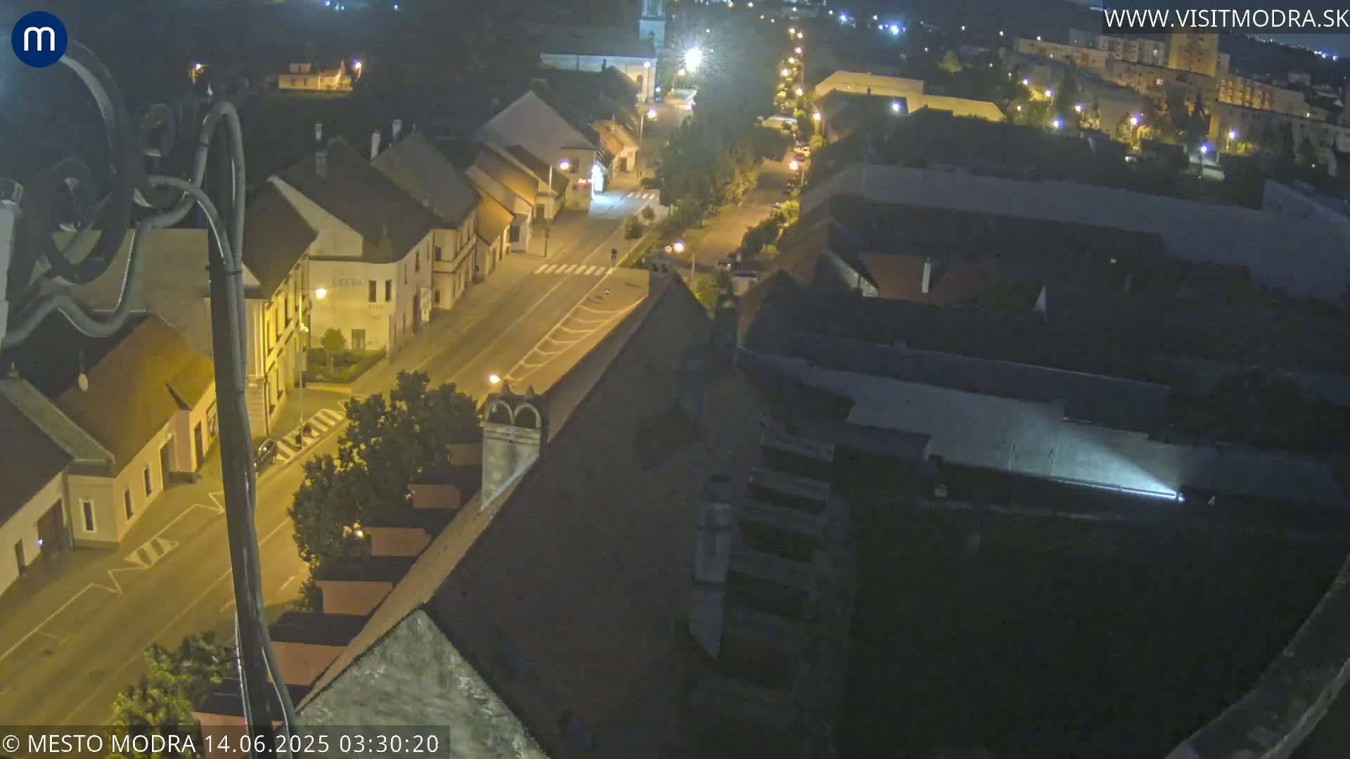 Modra South View Skyline Live Cam - Modra, Okres Pezinok, Bratislava, Slovakia