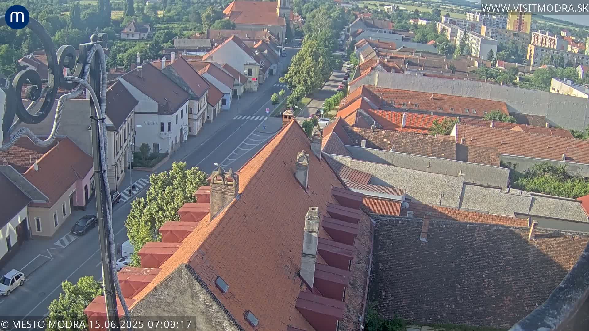 Modra South View Skyline Live Cam - Modra, Okres Pezinok, Bratislava, Slovakia