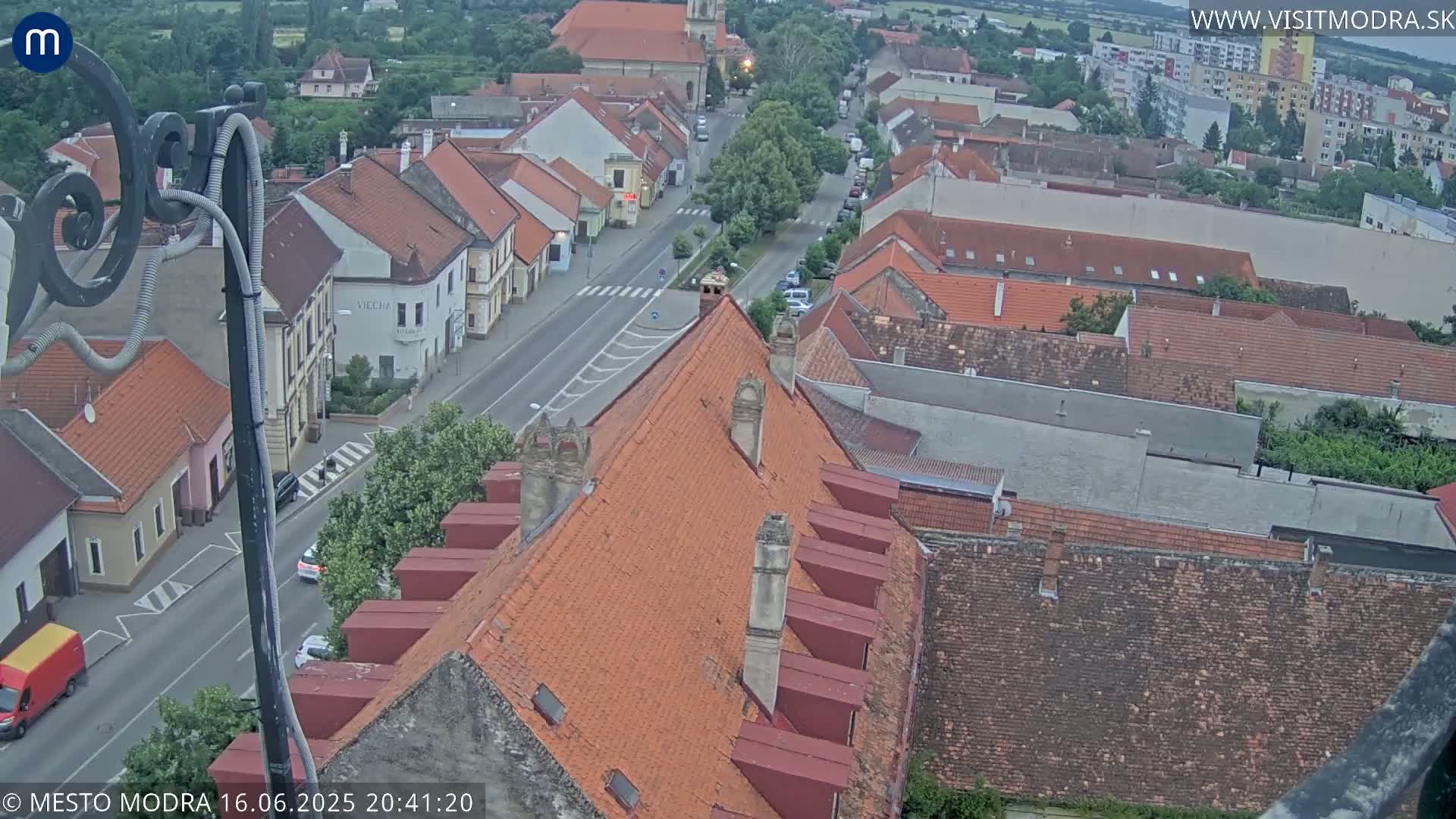 Modra South View Skyline Live Cam - Modra, Okres Pezinok, Bratislava, Slovakia