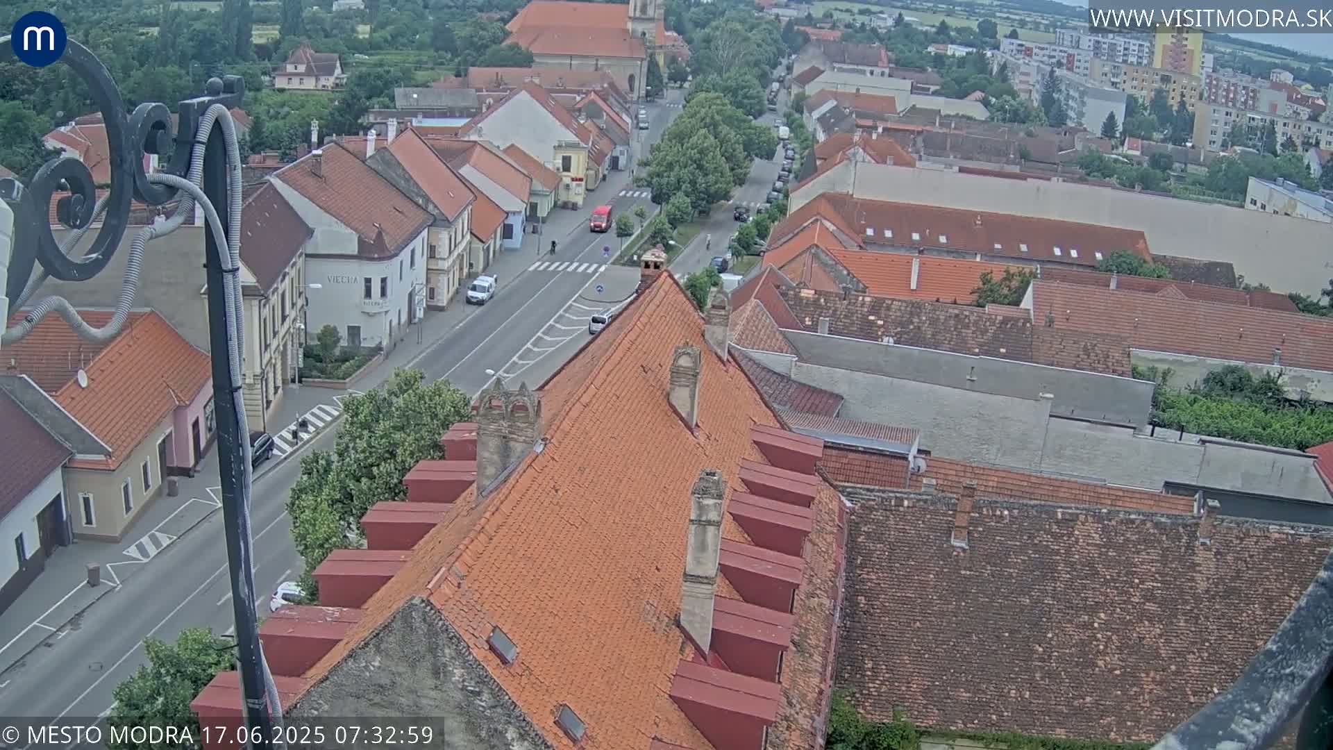 Modra South View Skyline Live Cam - Modra, Okres Pezinok, Bratislava, Slovakia