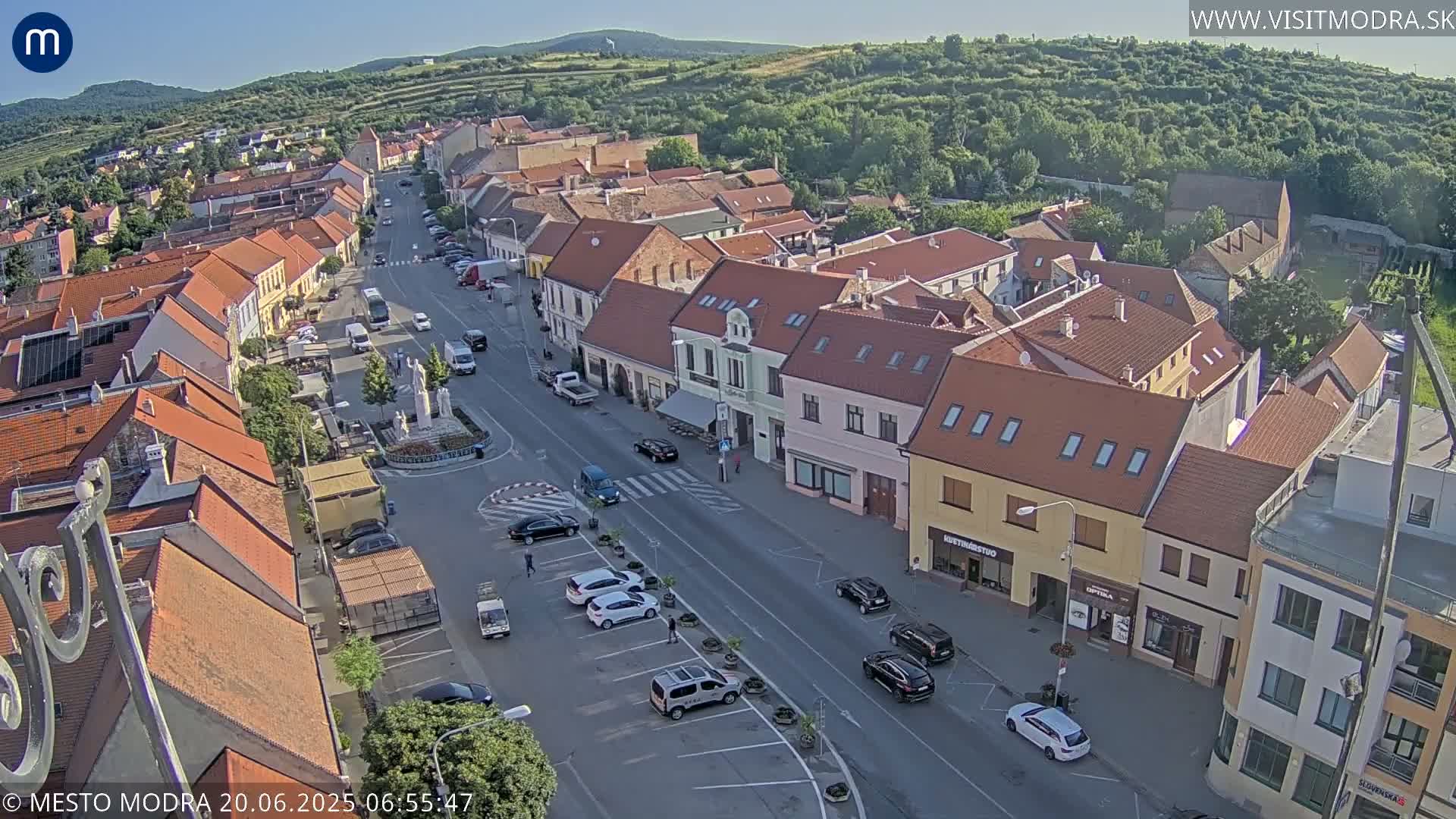 Modra South View Skyline Live Cam - Modra, Okres Pezinok, Bratislava, Slovakia