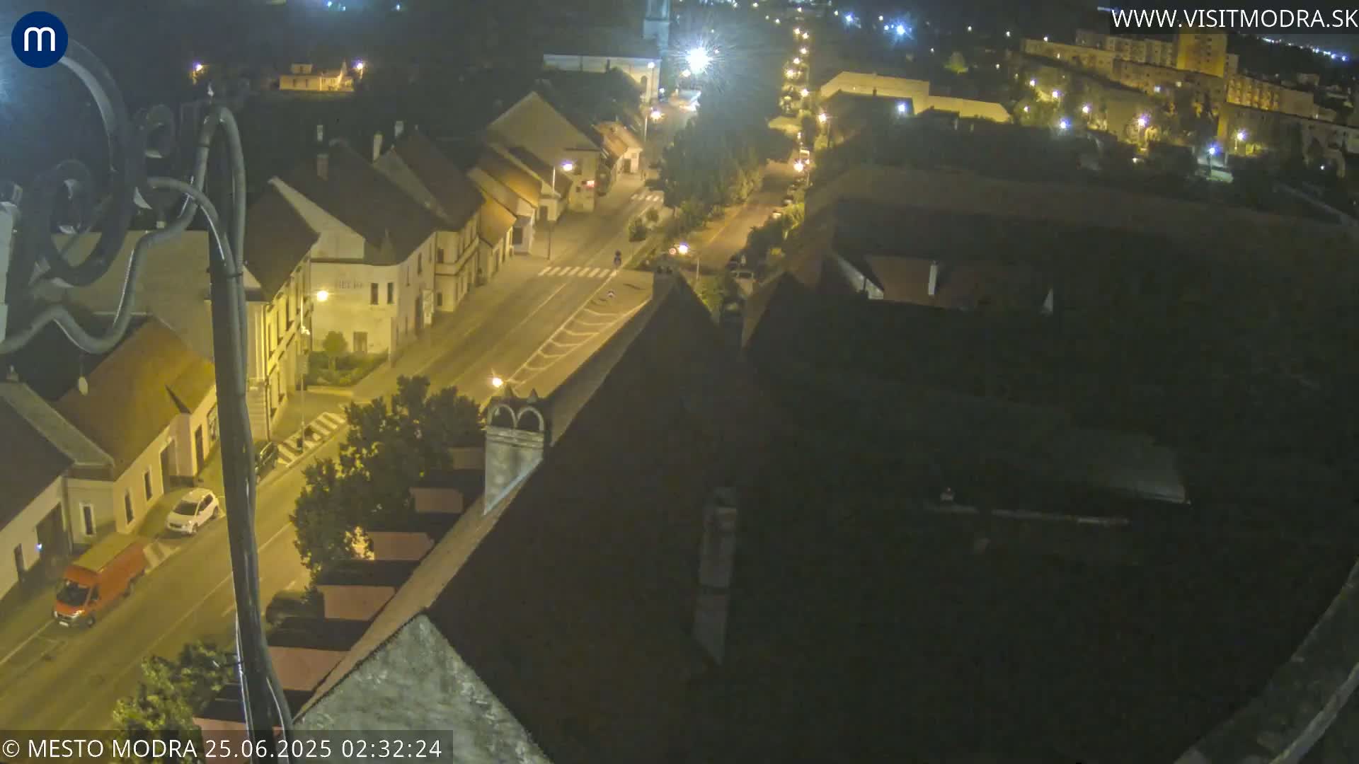 Modra South View Skyline Live Cam - Modra, Okres Pezinok, Bratislava, Slovakia