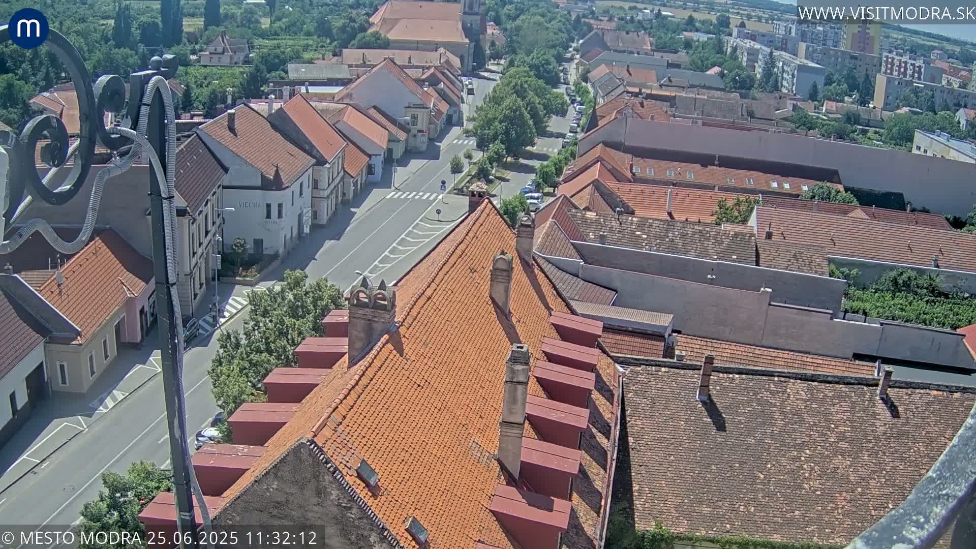 Modra South View Skyline Live Cam - Modra, Okres Pezinok, Bratislava, Slovakia