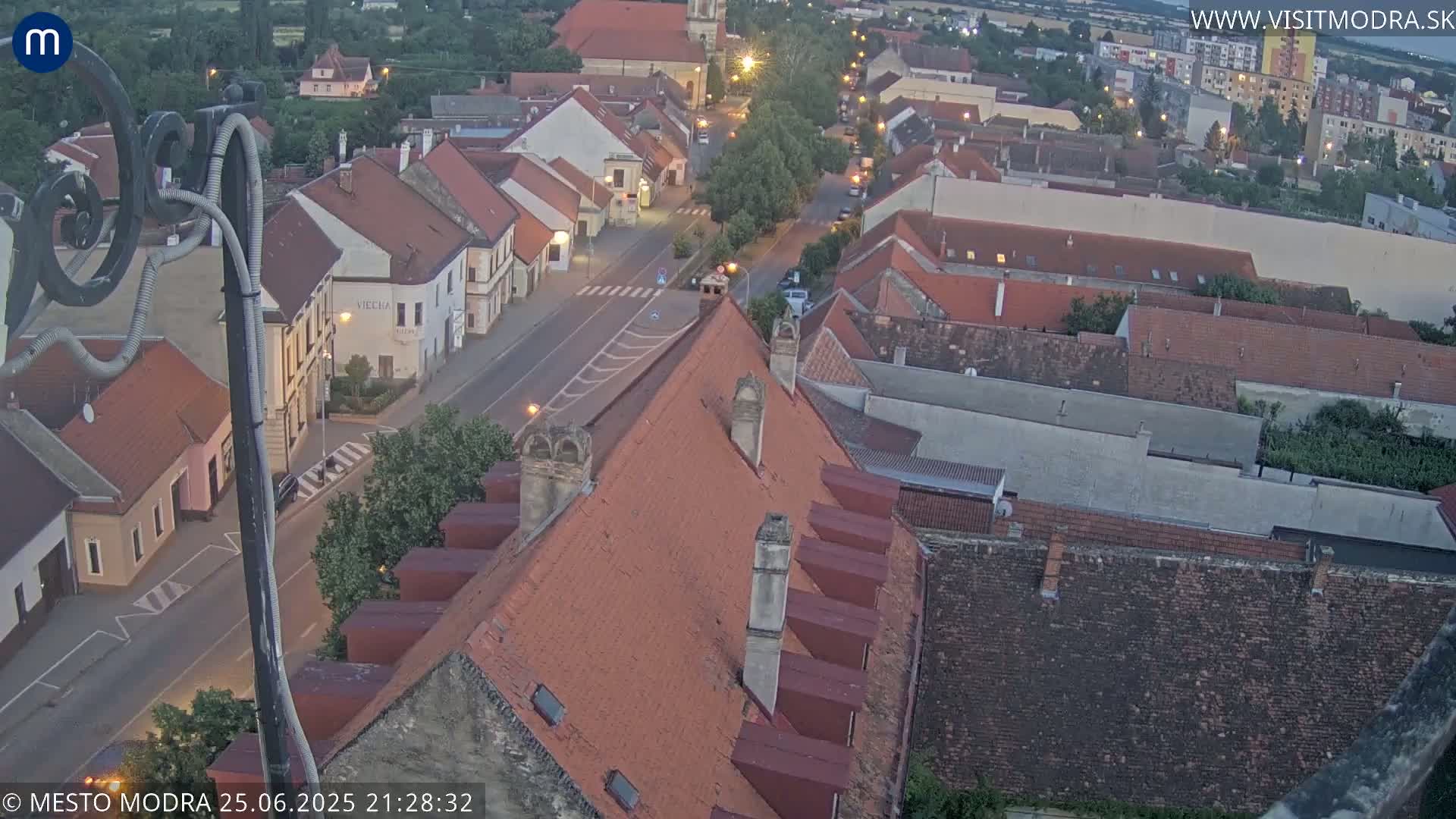 Modra South View Skyline Live Cam - Modra, Okres Pezinok, Bratislava, Slovakia