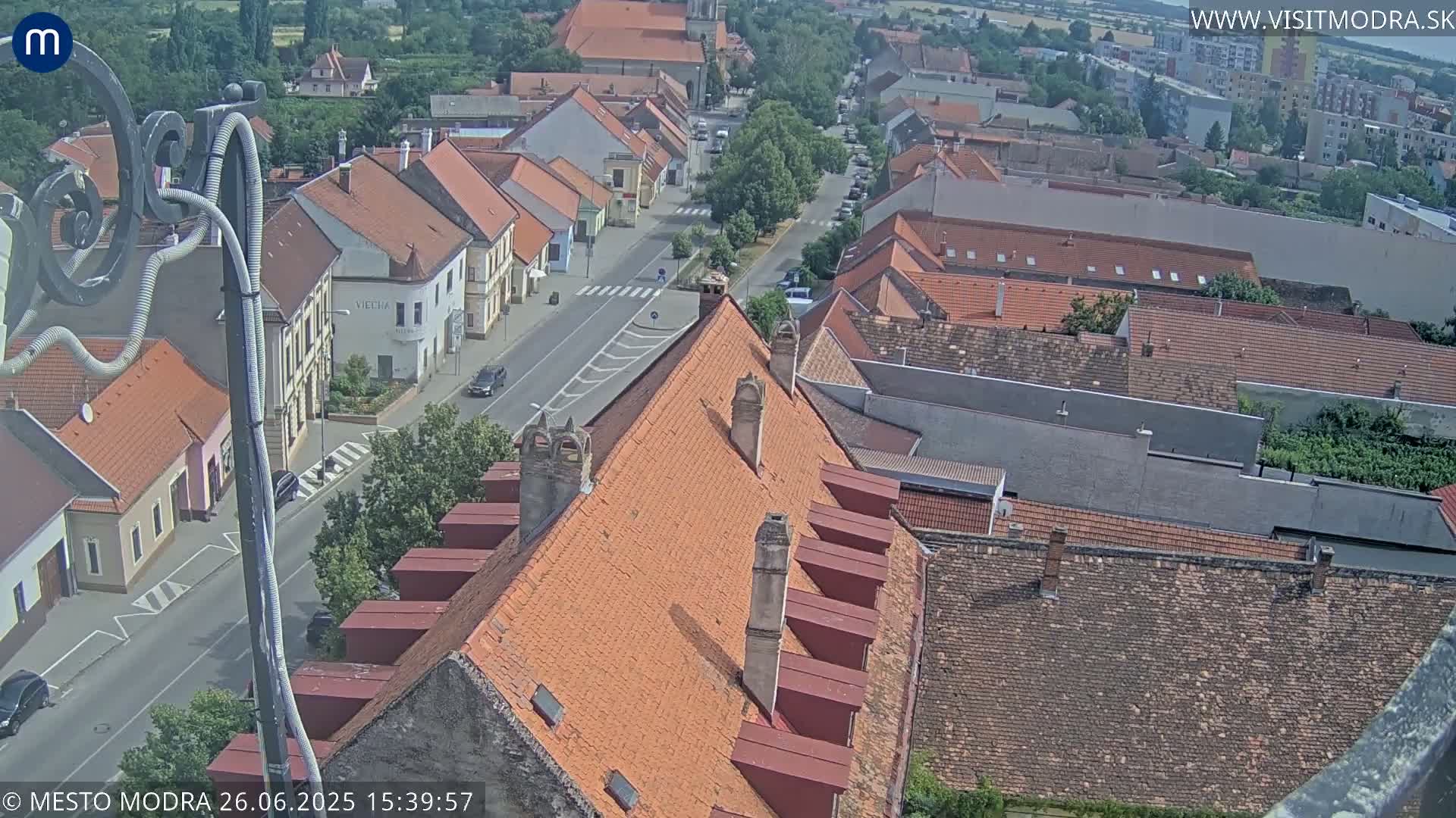 Modra South View Skyline Live Cam - Modra, Okres Pezinok, Bratislava, Slovakia