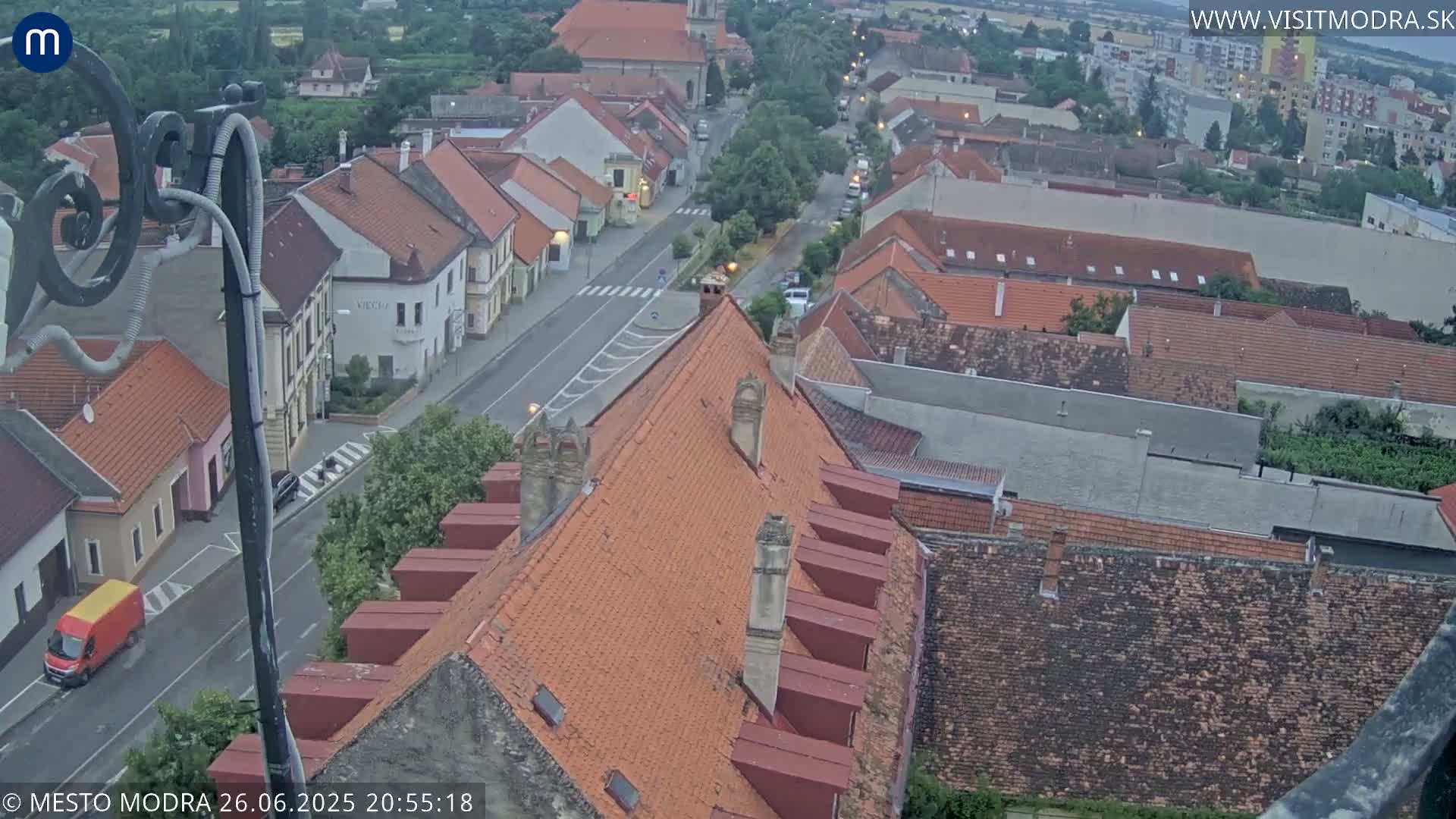 Modra South View Skyline Live Cam - Modra, Okres Pezinok, Bratislava, Slovakia