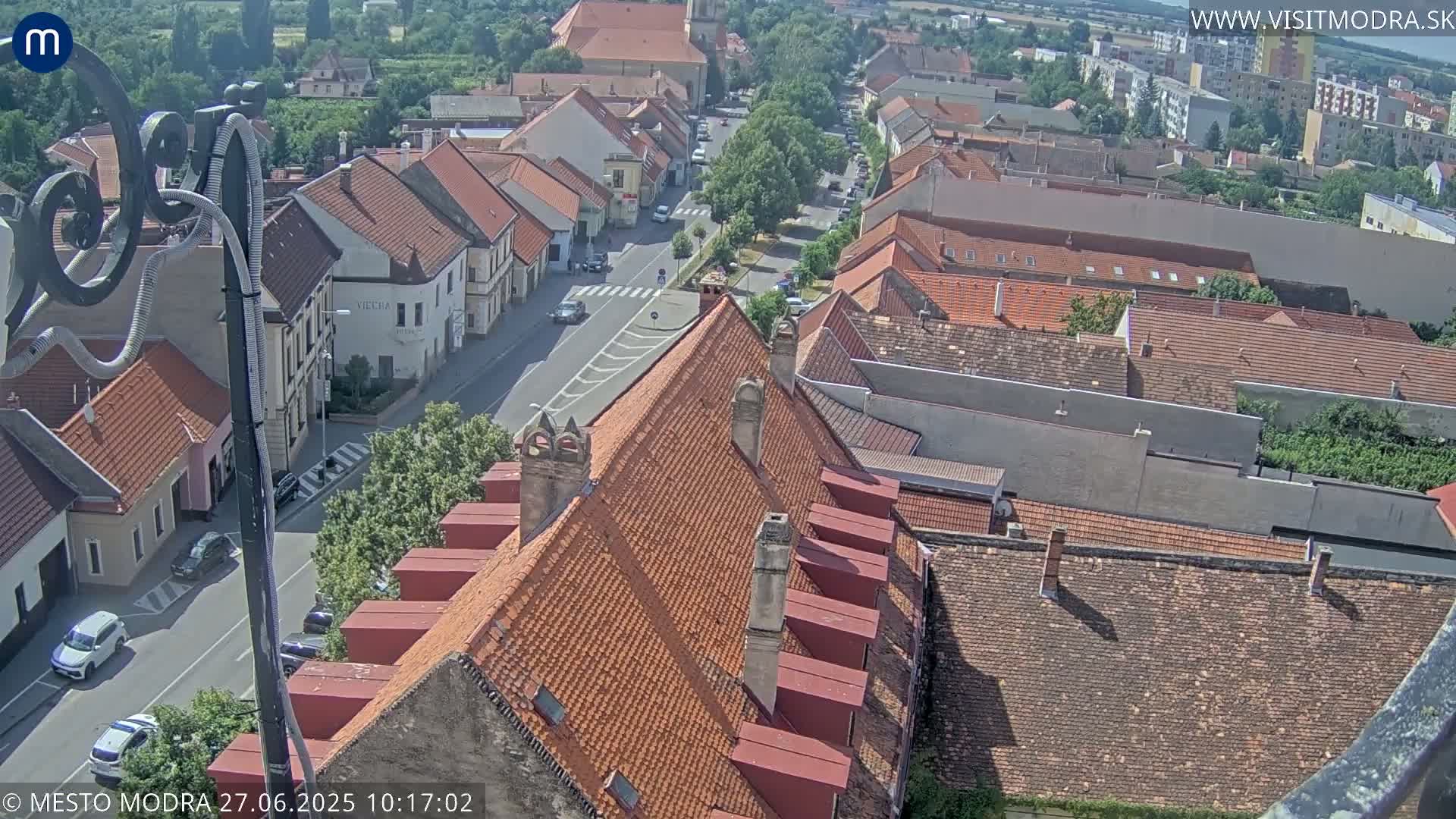 Modra South View Skyline Live Cam - Modra, Okres Pezinok, Bratislava, Slovakia