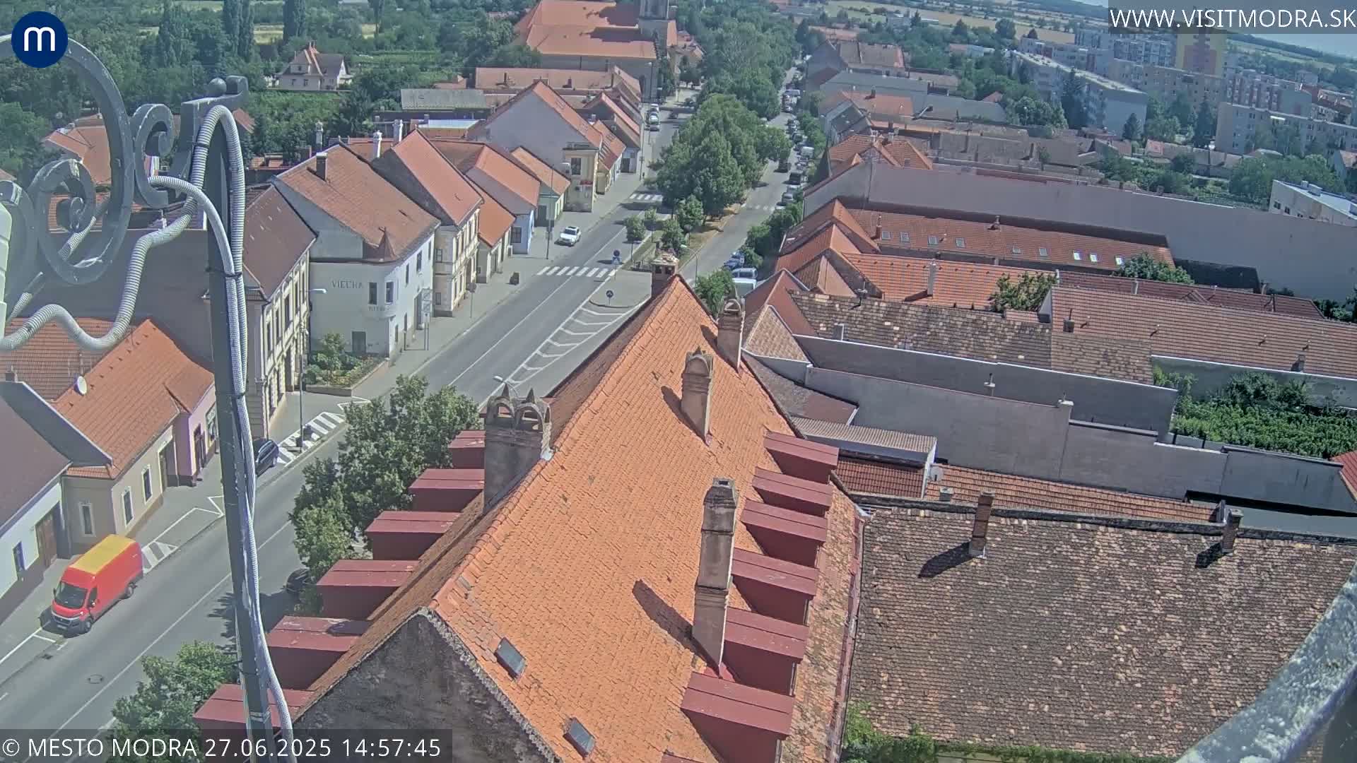 Modra South View Skyline Live Cam - Modra, Okres Pezinok, Bratislava, Slovakia