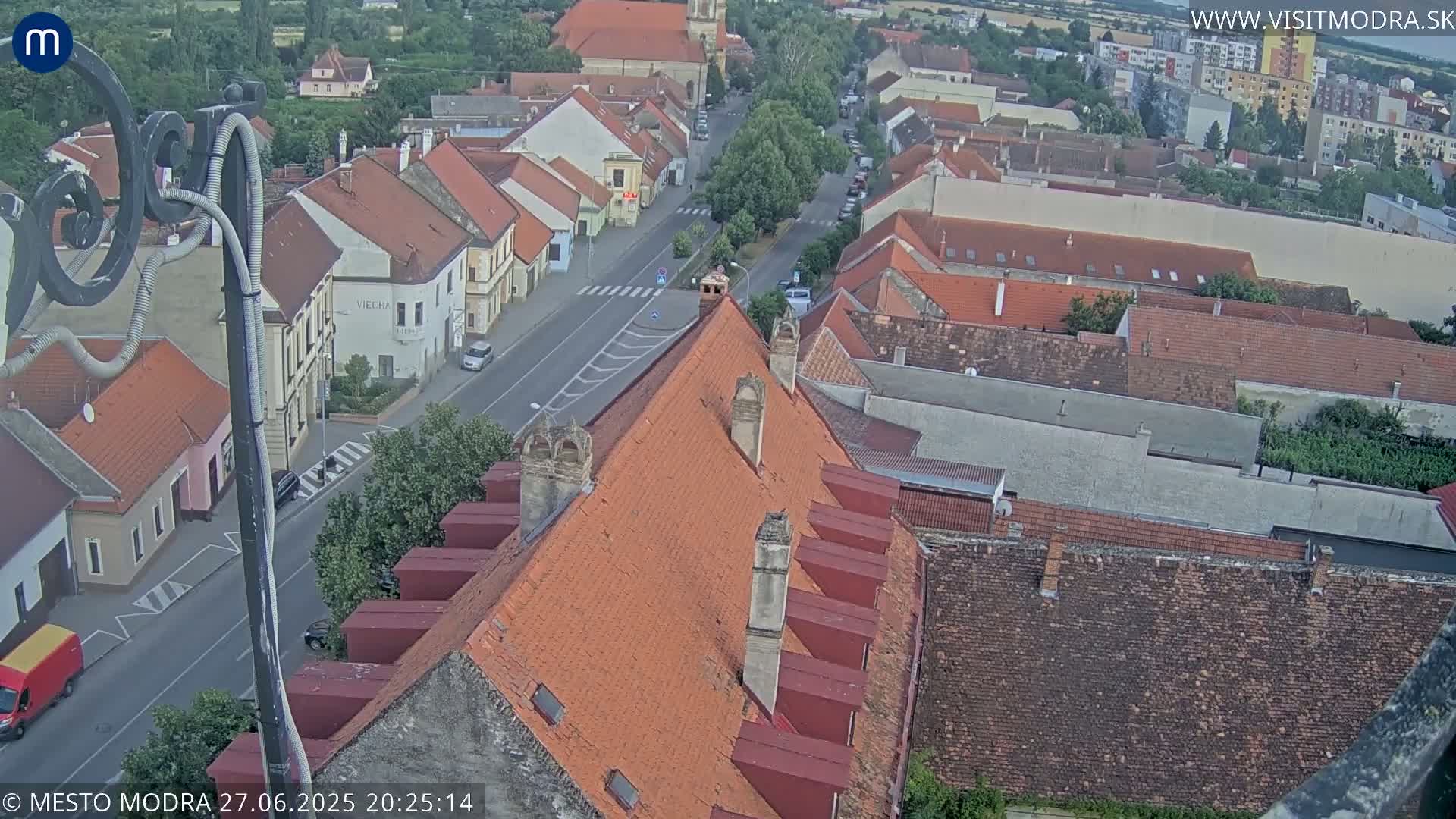 Modra South View Skyline Live Cam - Modra, Okres Pezinok, Bratislava, Slovakia
