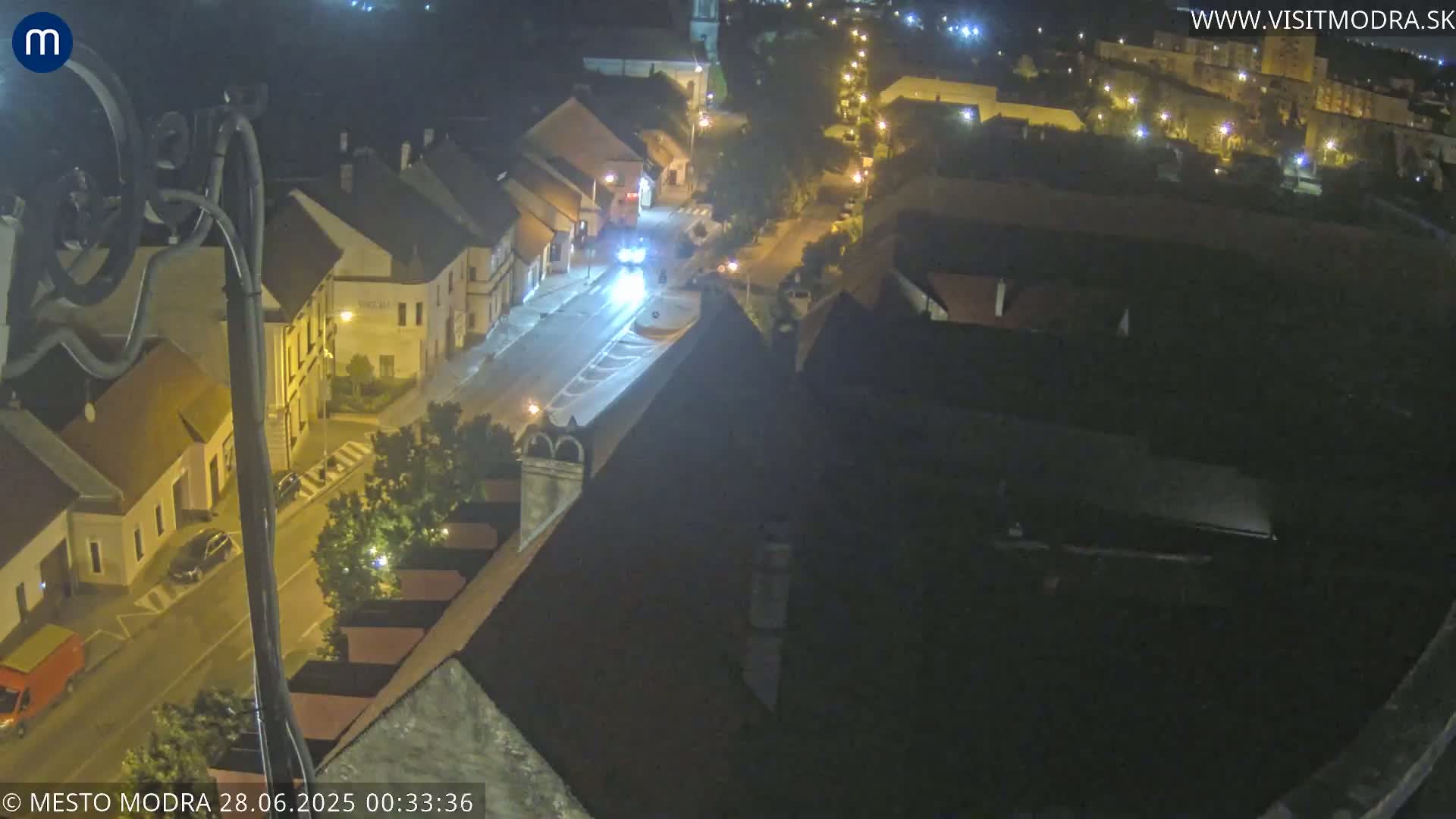 Modra South View Skyline Live Cam - Modra, Okres Pezinok, Bratislava, Slovakia