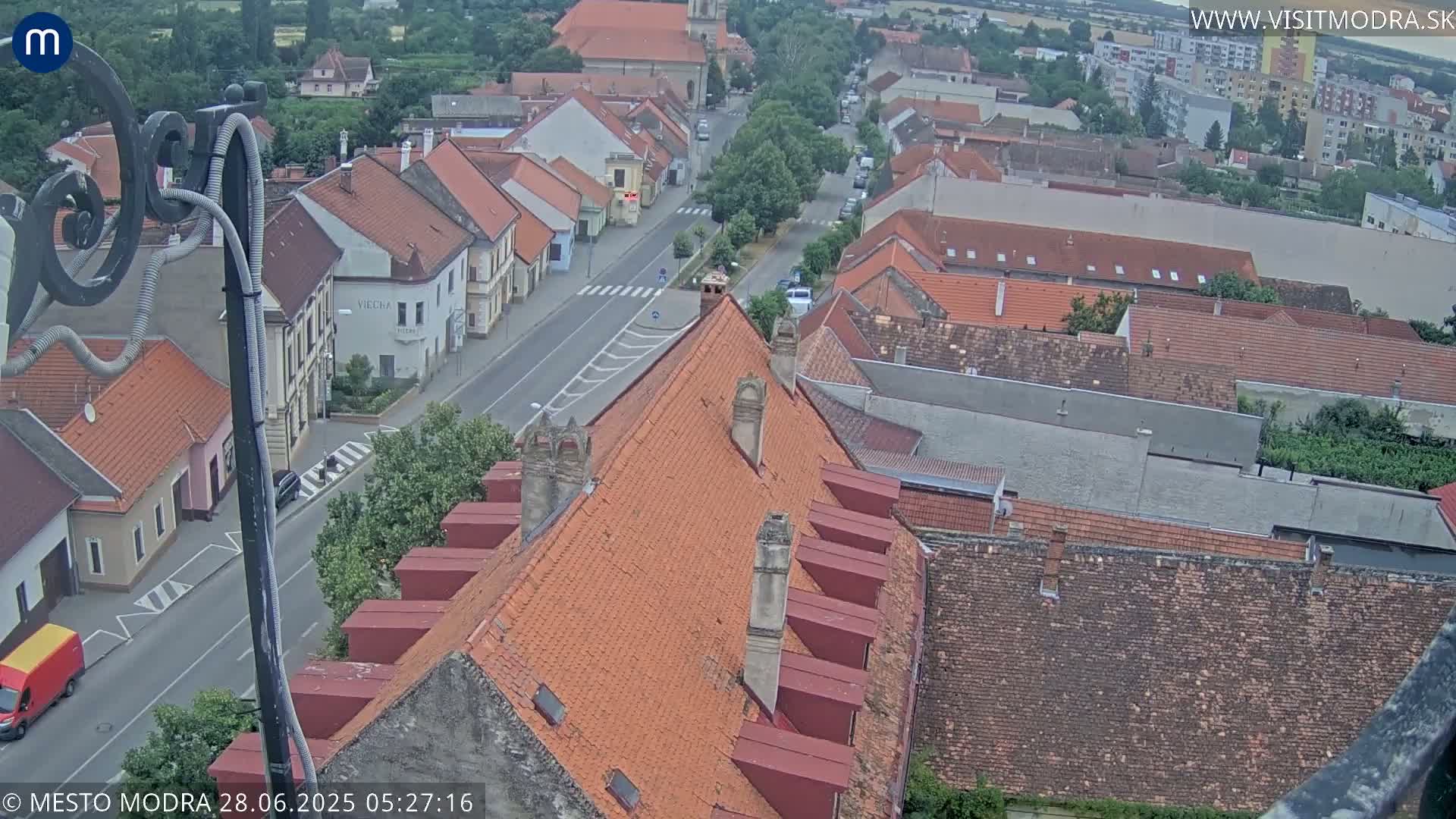 Modra South View Skyline Live Cam - Modra, Okres Pezinok, Bratislava, Slovakia