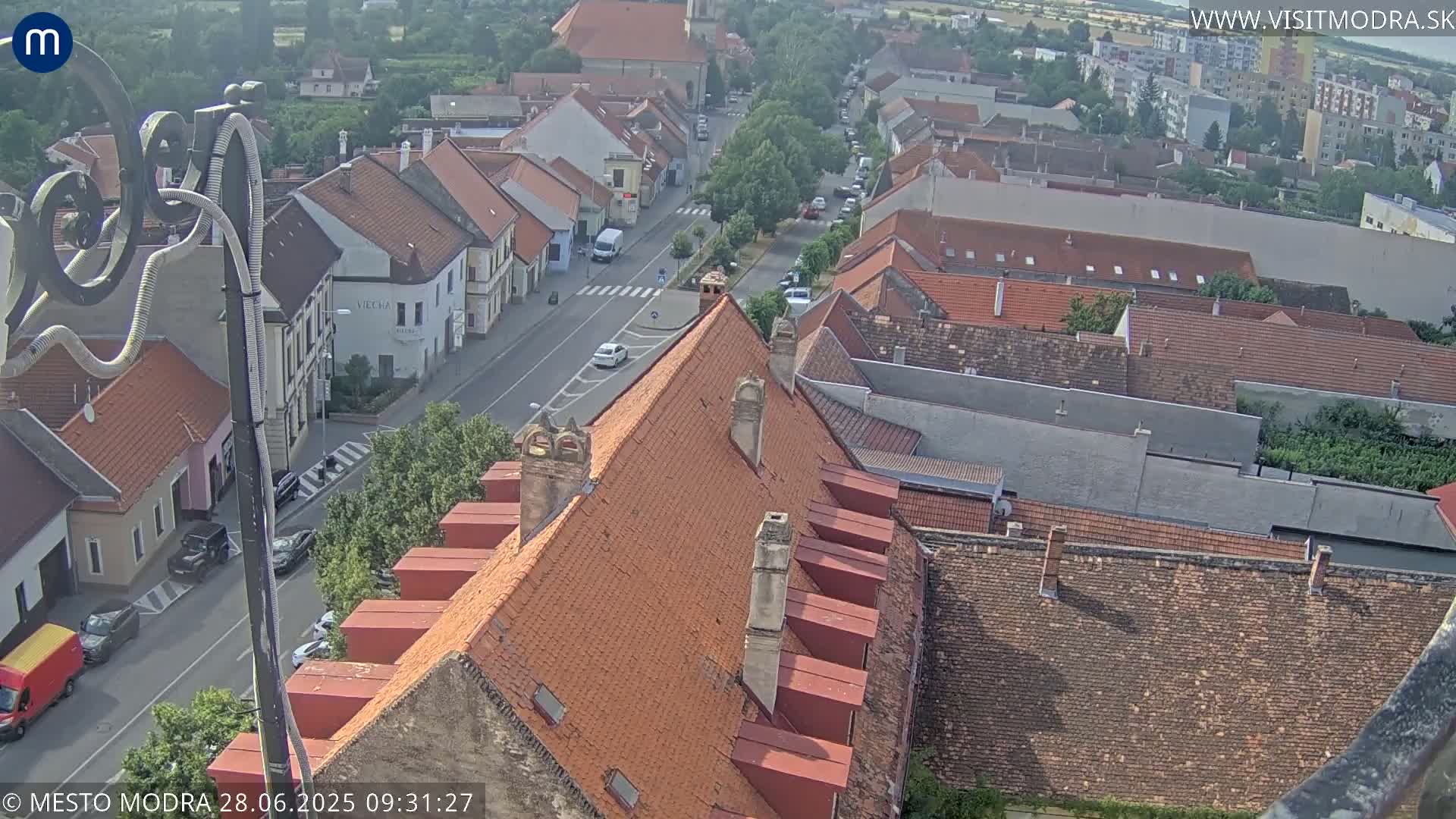 Modra South View Skyline Live Cam - Modra, Okres Pezinok, Bratislava, Slovakia