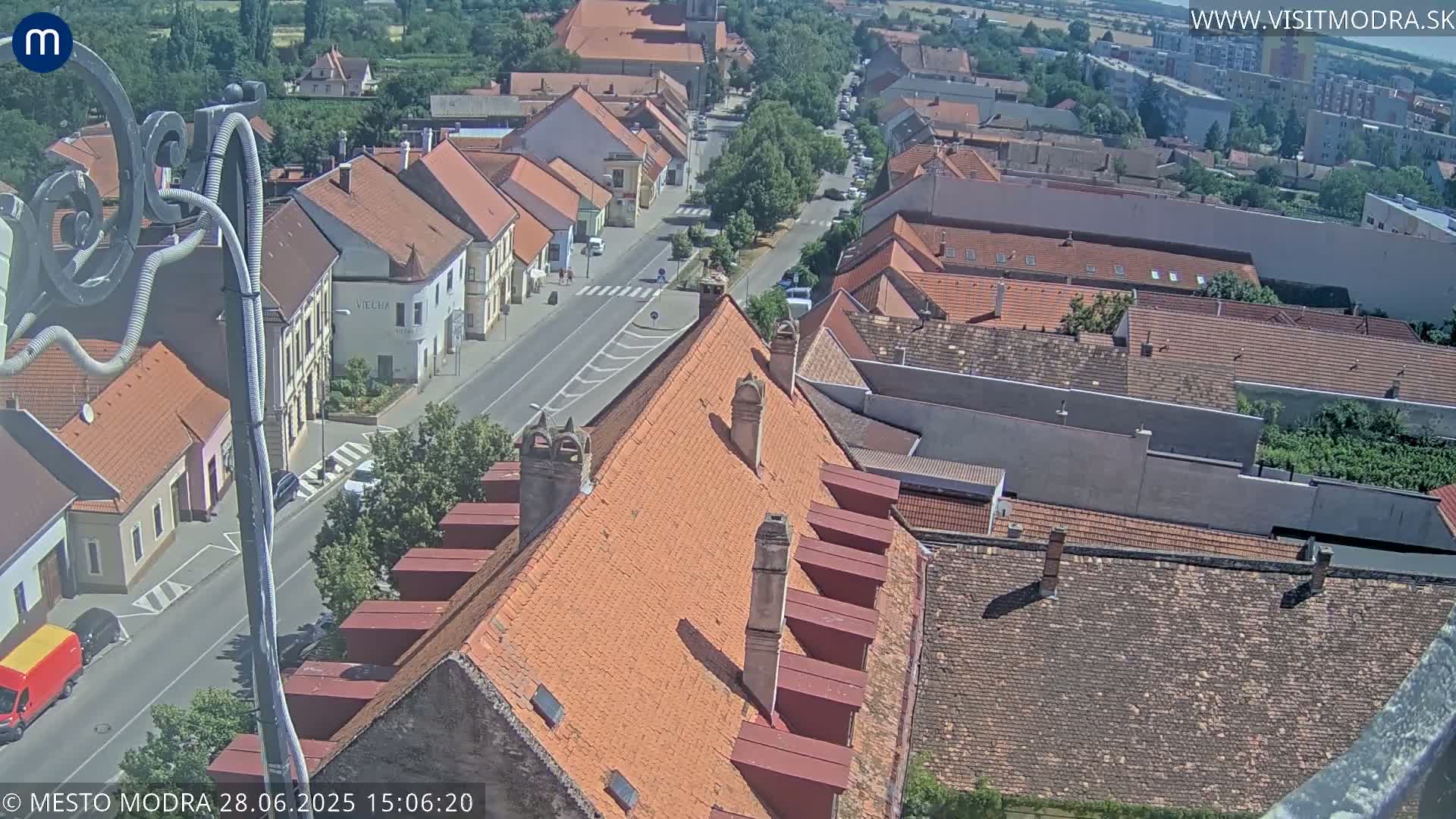 Modra South View Skyline Live Cam - Modra, Okres Pezinok, Bratislava, Slovakia