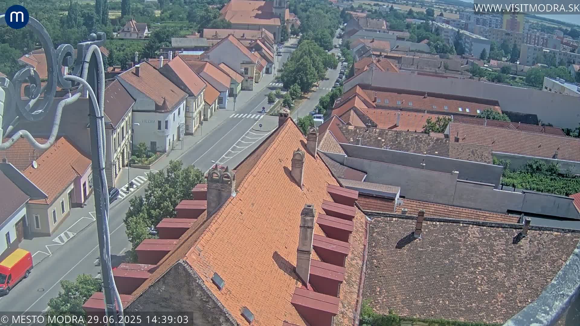 Modra South View Skyline Live Cam - Modra, Okres Pezinok, Bratislava, Slovakia