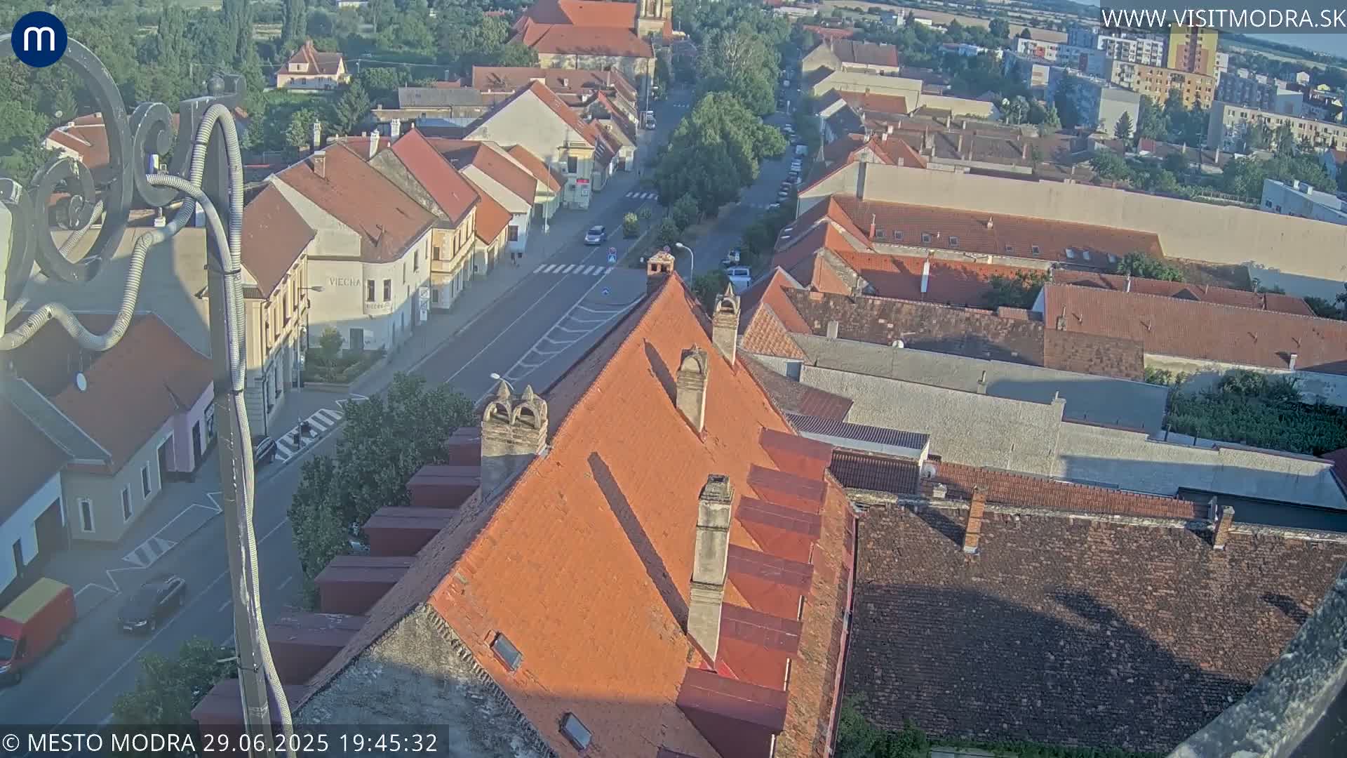 Modra South View Skyline Live Cam - Modra, Okres Pezinok, Bratislava, Slovakia
