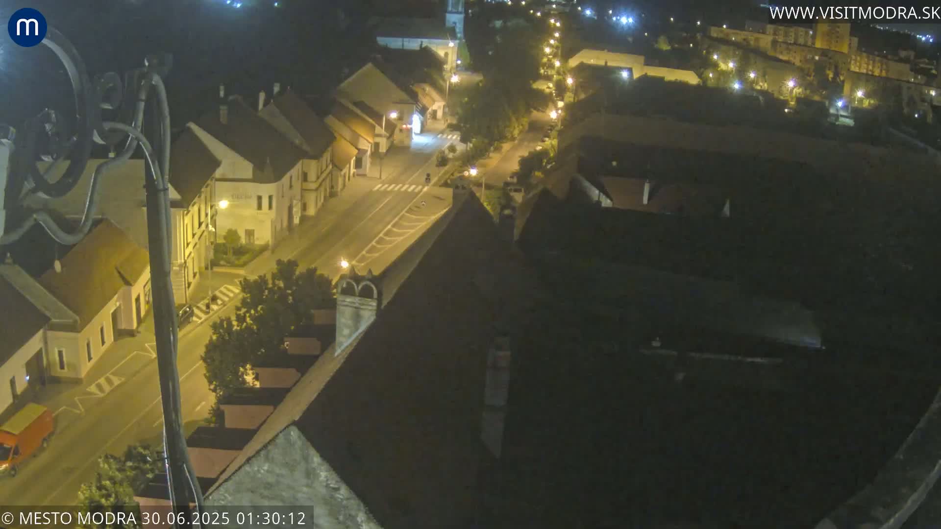Modra South View Skyline Live Cam - Modra, Okres Pezinok, Bratislava, Slovakia