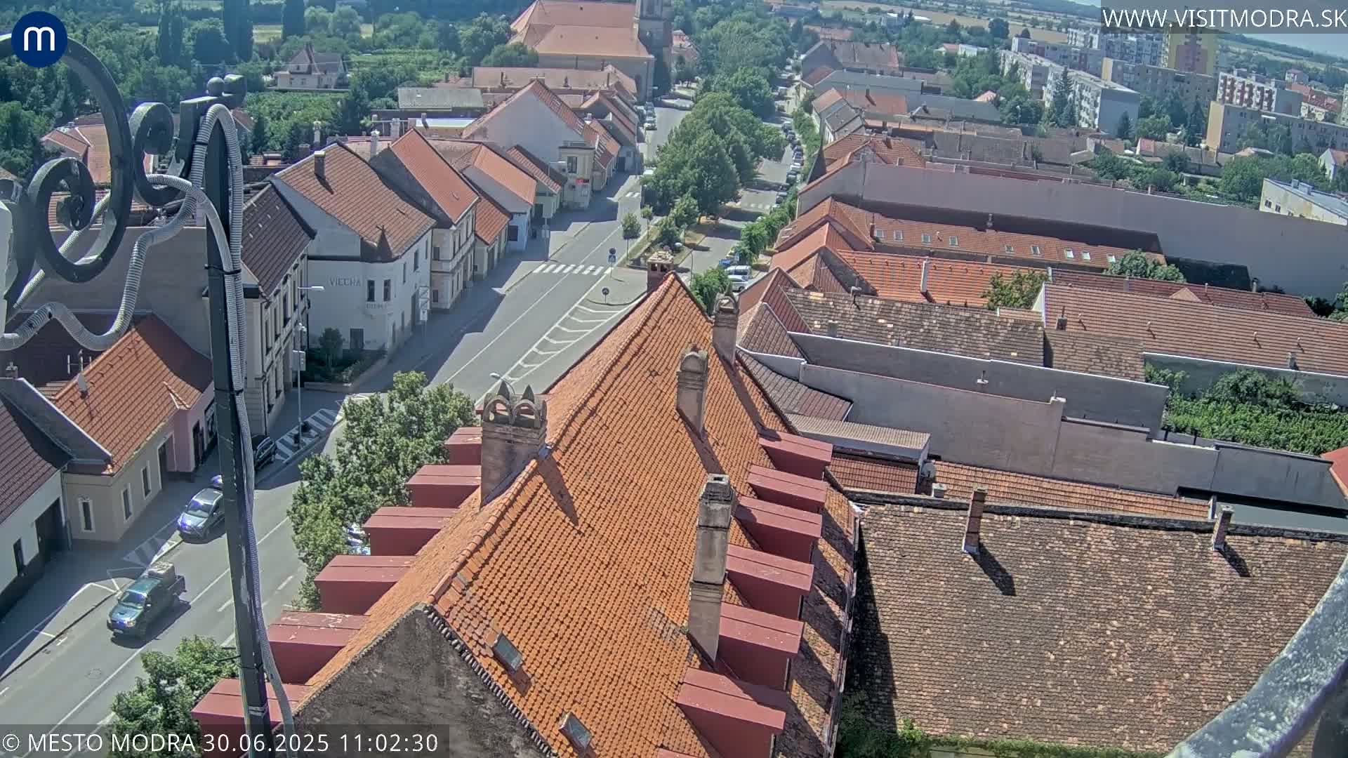 Modra South View Skyline Live Cam - Modra, Okres Pezinok, Bratislava, Slovakia