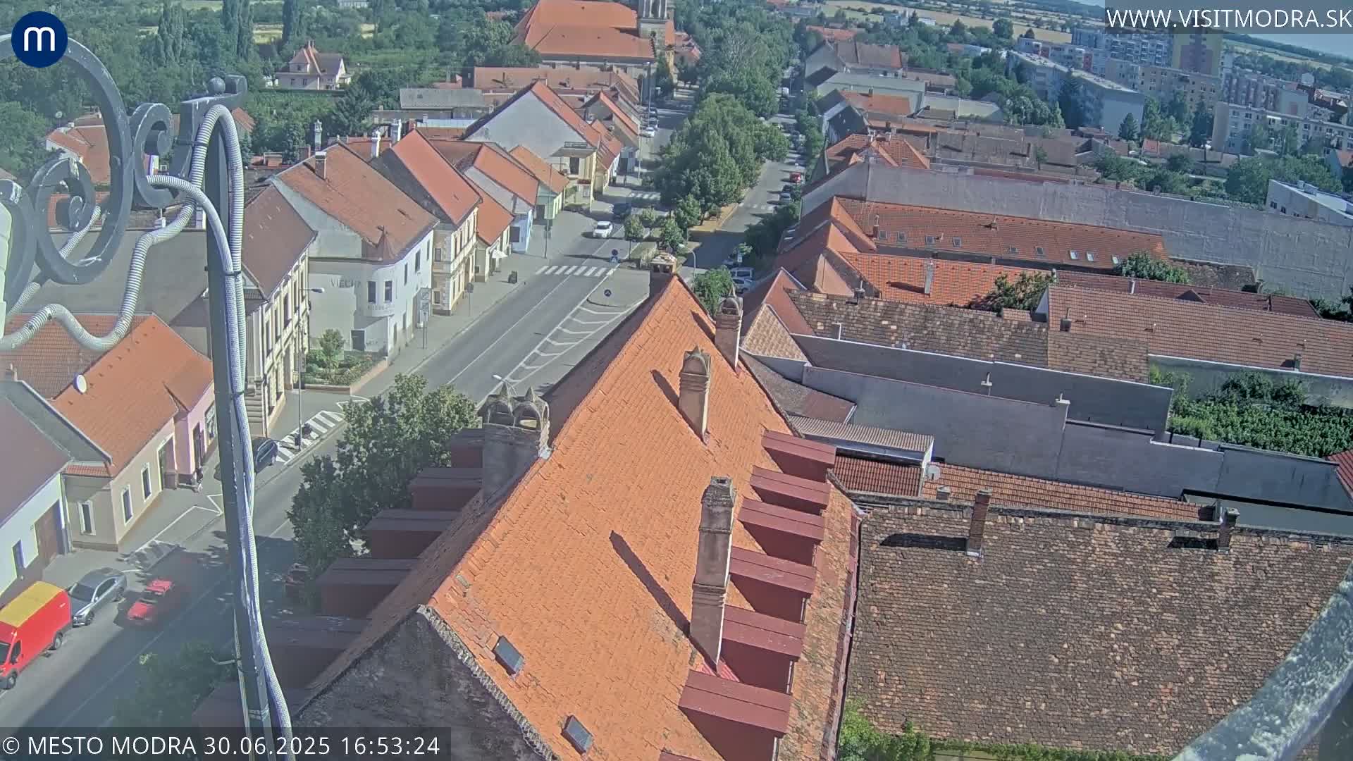 Modra South View Skyline Live Cam - Modra, Okres Pezinok, Bratislava, Slovakia