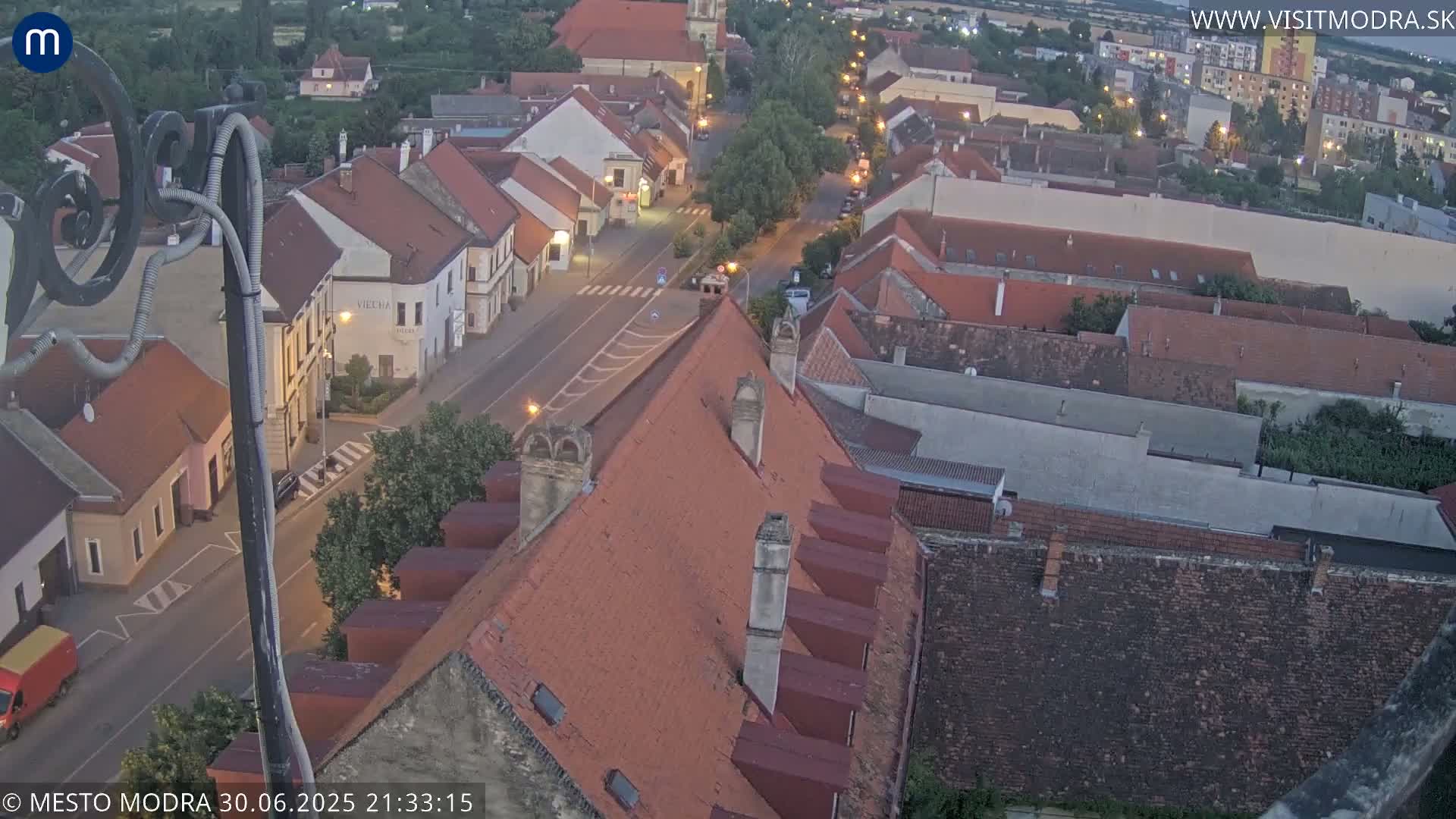 Modra South View Skyline Live Cam - Modra, Okres Pezinok, Bratislava, Slovakia