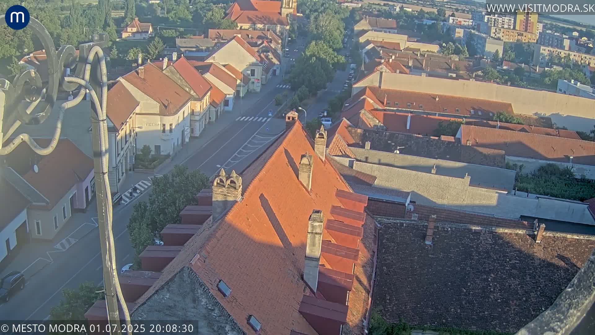 Modra South View Skyline Live Cam - Modra, Okres Pezinok, Bratislava, Slovakia