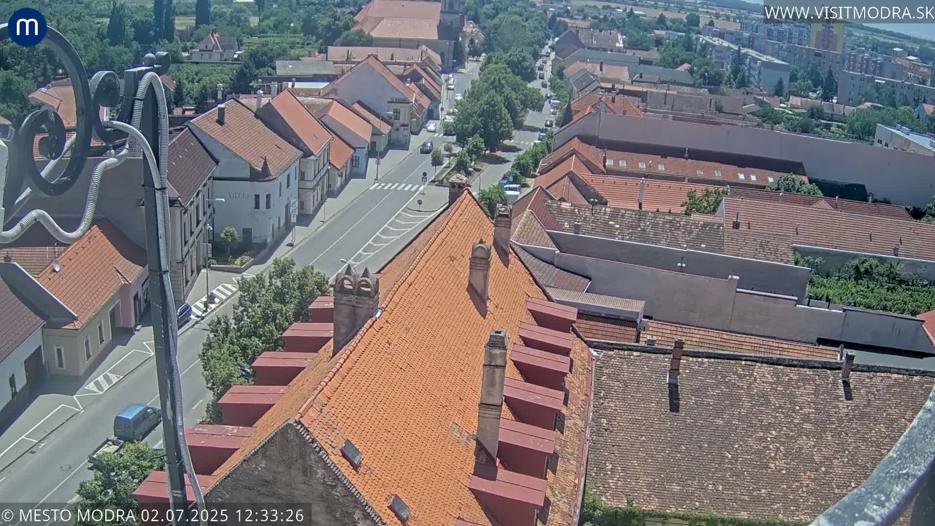 Modra South View Skyline Live Cam - Modra, Okres Pezinok, Bratislava, Slovakia